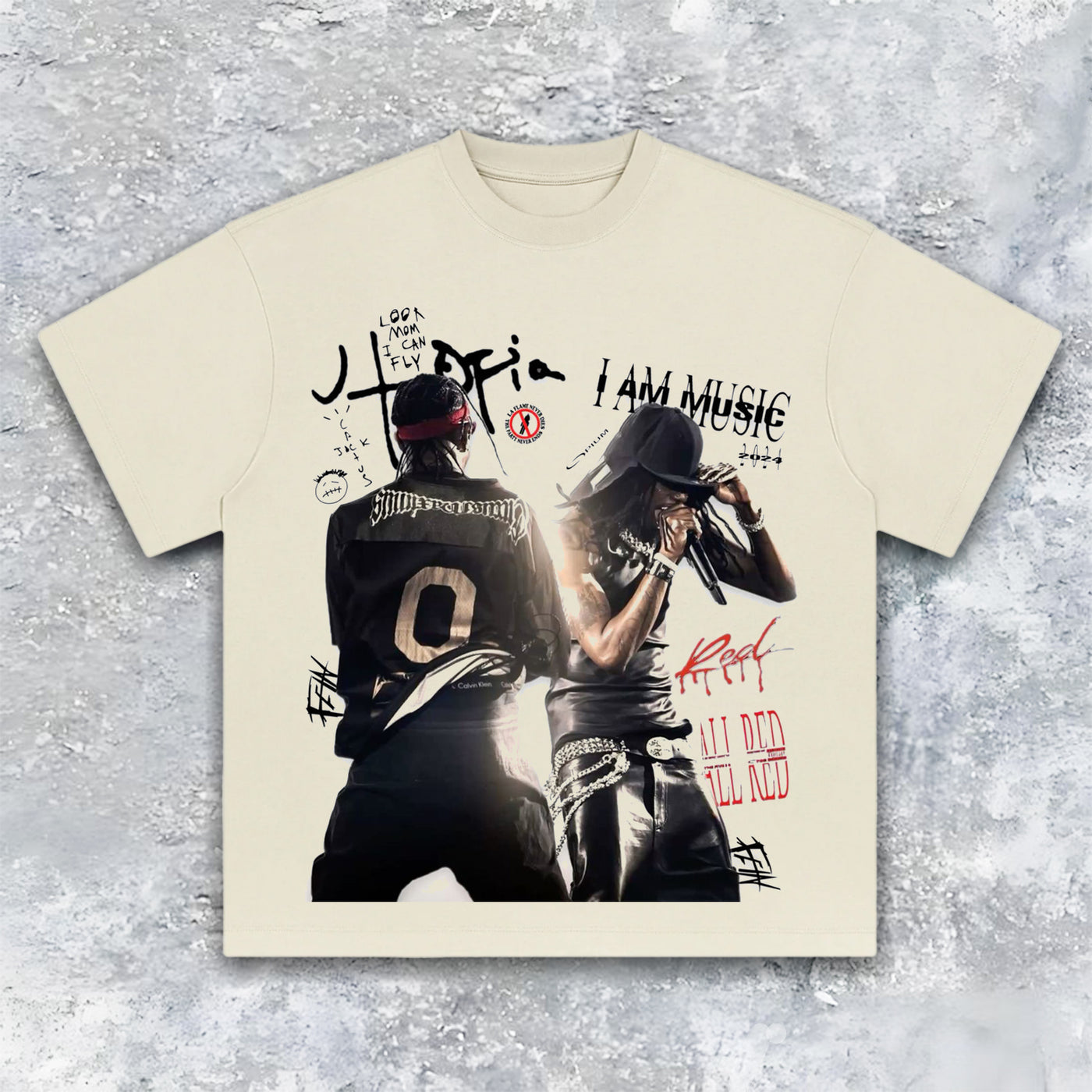 Travis Scott & Playboi Carti Retro Graphic Tee — product image 1
