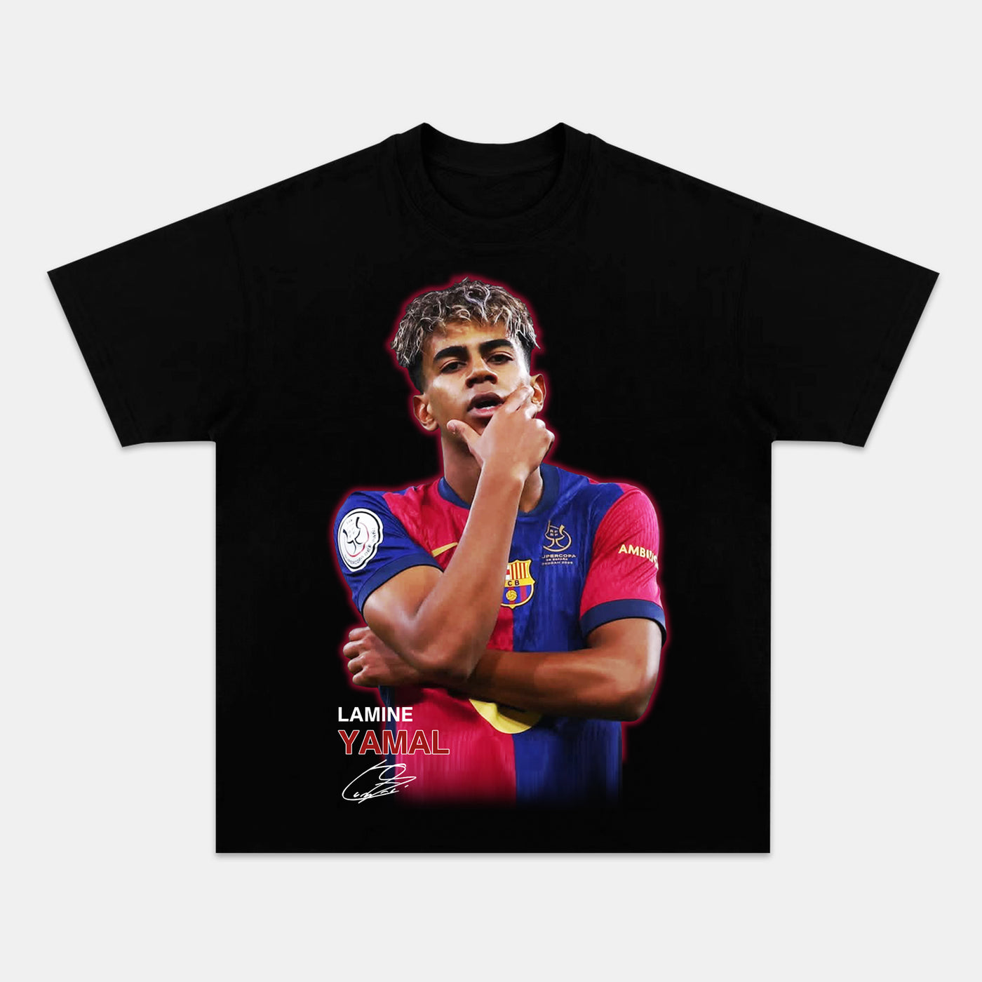 Lamine Yamal & Nico Williams Spain Vintage Graphic Tee — product image 1