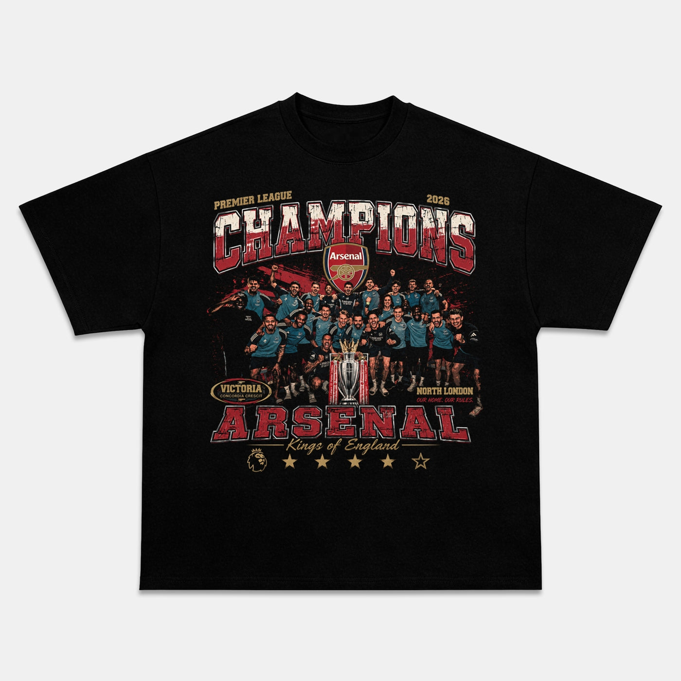 Arsenal FC Vintage Soccer Graphic Tee — product image 1