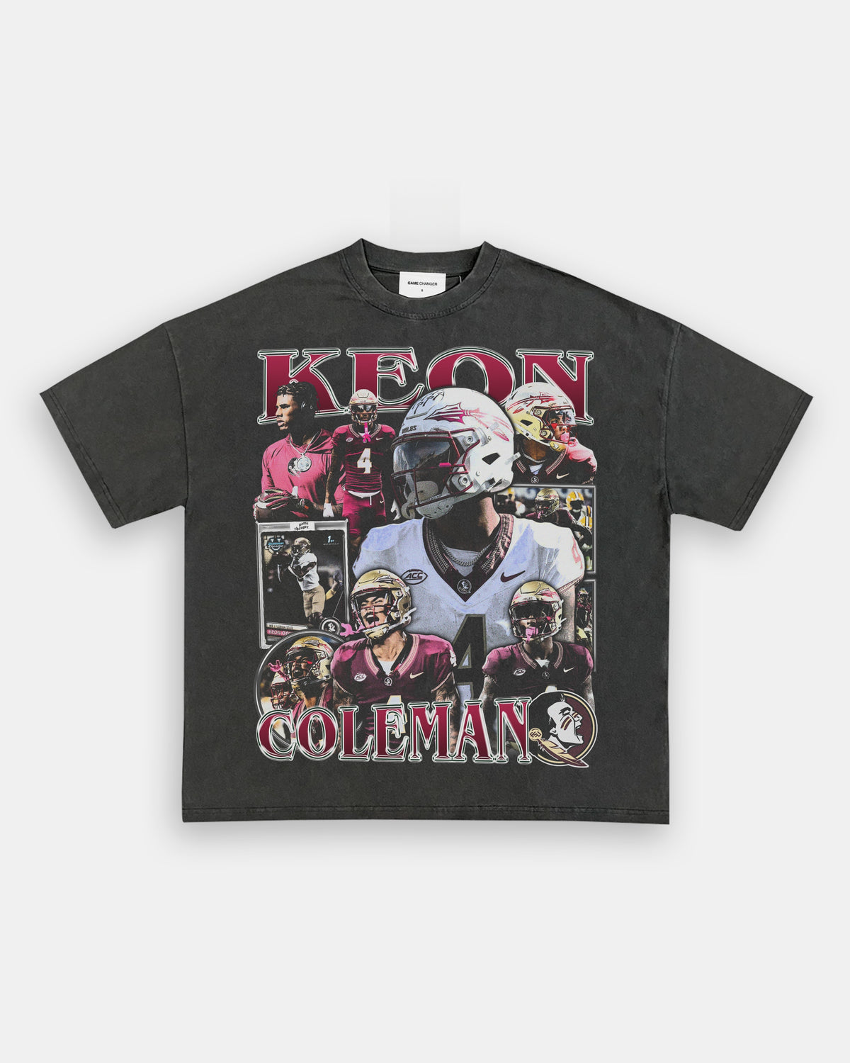 Keon Coleman Florida State Seminoles Vintage Graphic Tee — product image 1