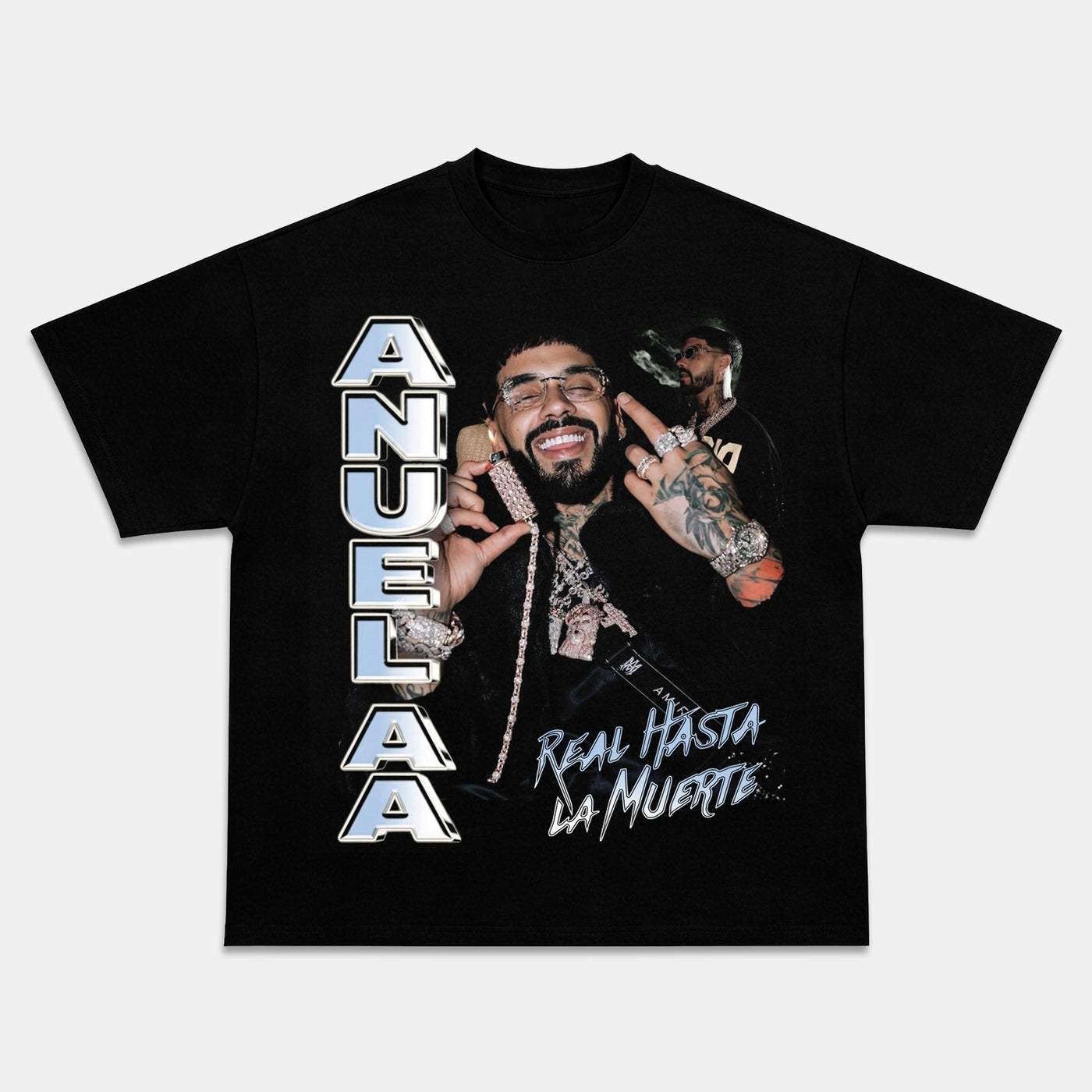 Anuel AA Real Hasta La Muerte Graphic Tee — product image 1
