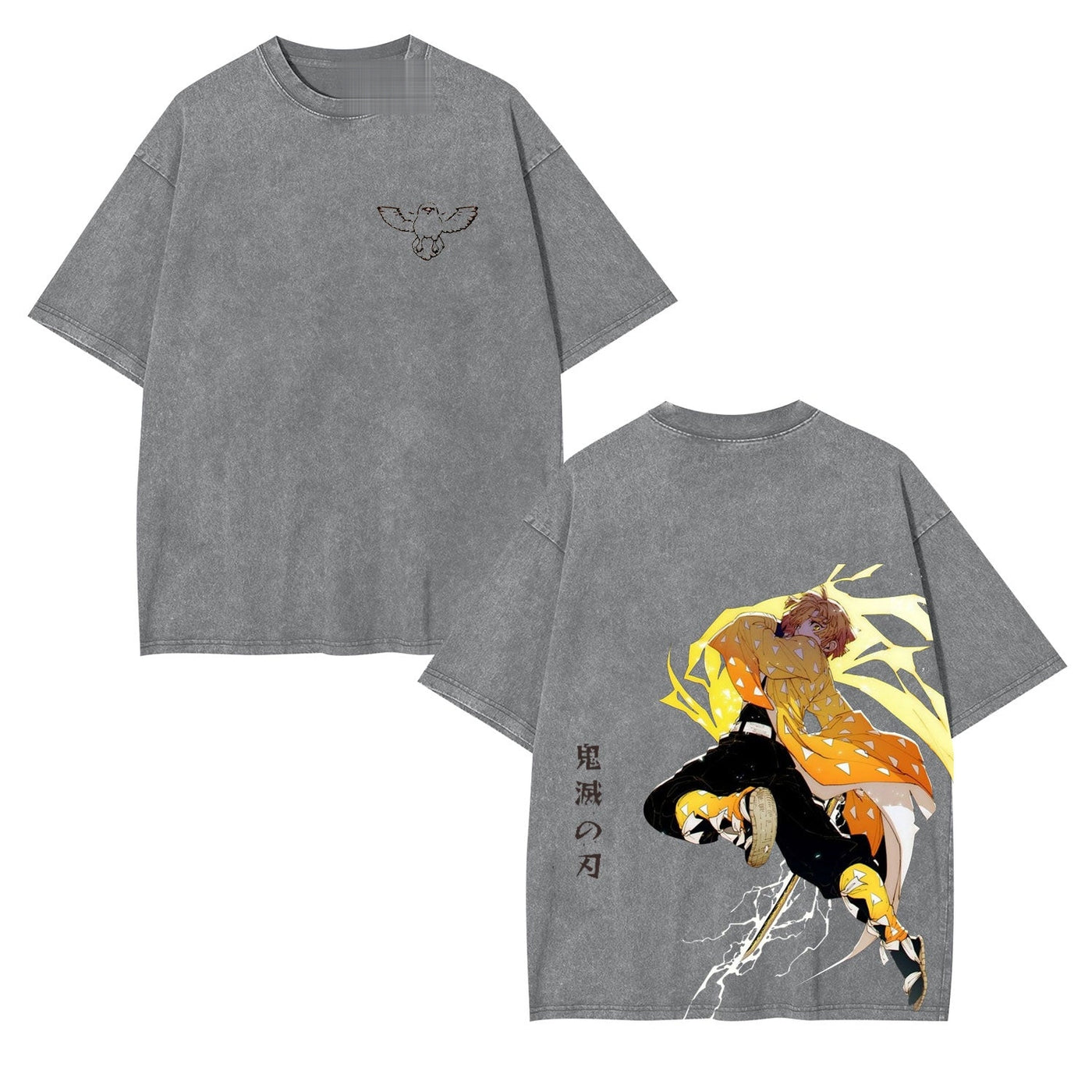 Zenitsu Lightning Blade Demon Slayer Vintage Graphic Tee — product image 1