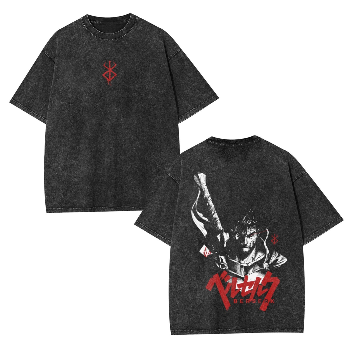 Berserk Guts Dragonslayer Vintage Heavyweight Graphic T-Shirt — product image 1