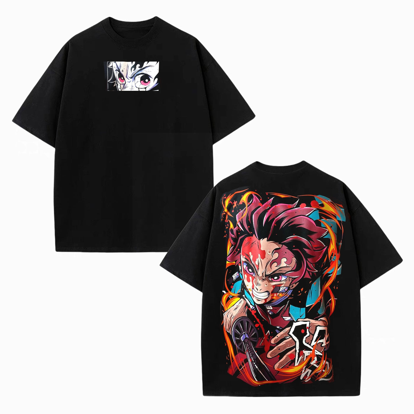Tanjiro Kamado Demon Slayer Vintage Heavyweight Graphic T-Shirt — product image 1