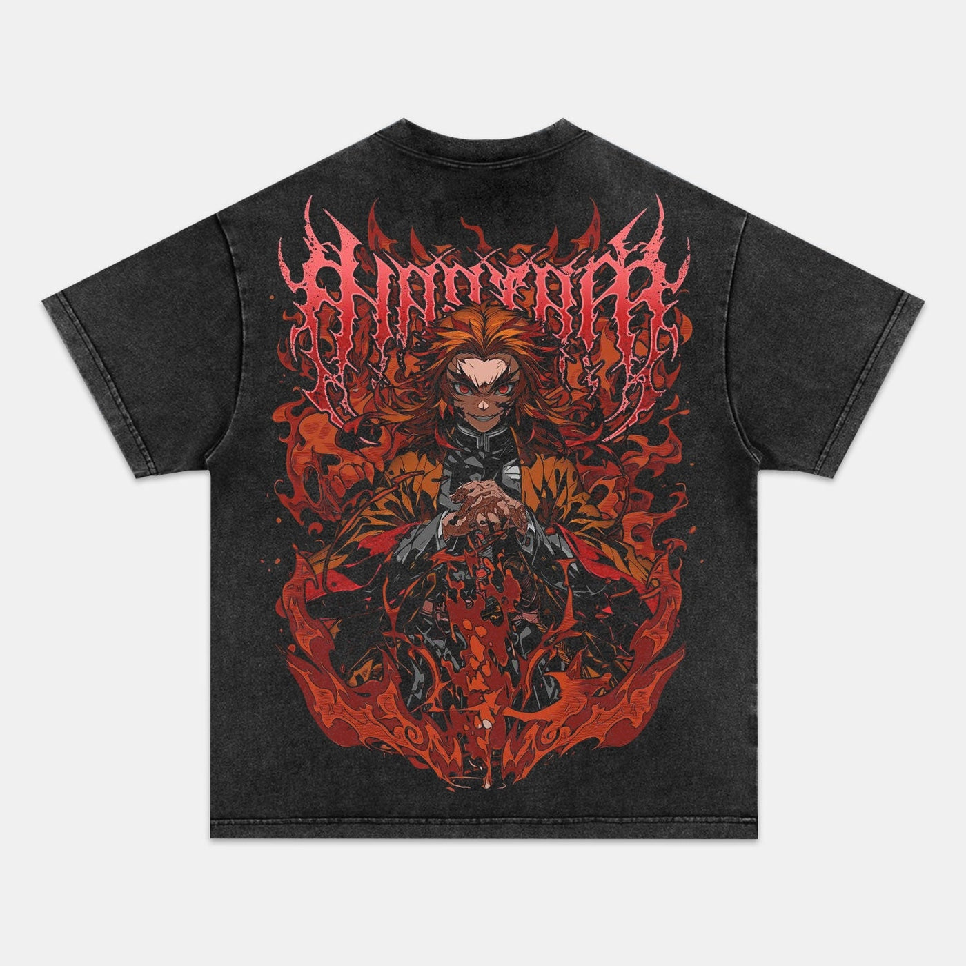 Kyojuro Rengoku Flame Hashira Oversized Graphic Tee — product image 1