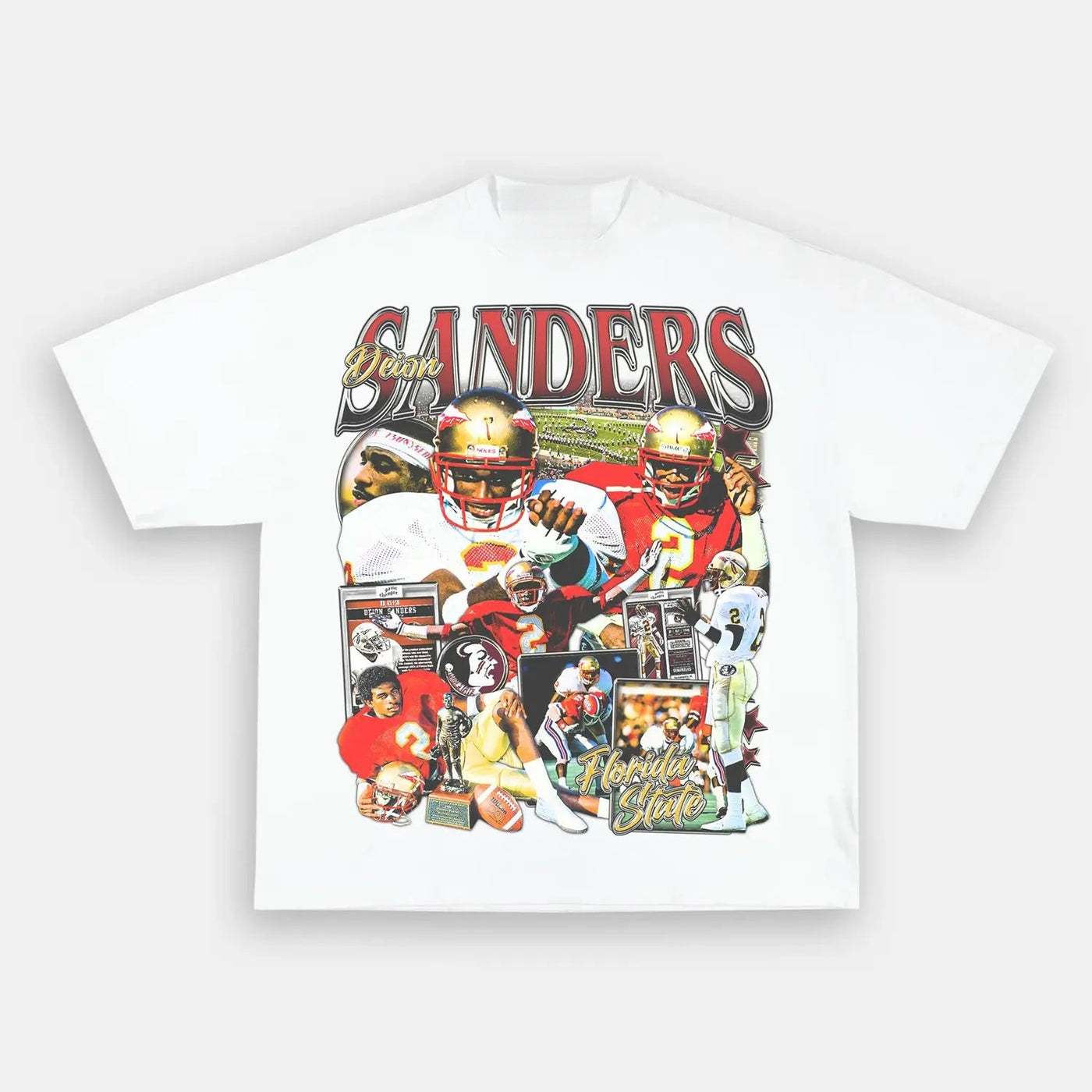 Deion Sanders Prime Time FSU Vintage Graphic Tee — product image 1