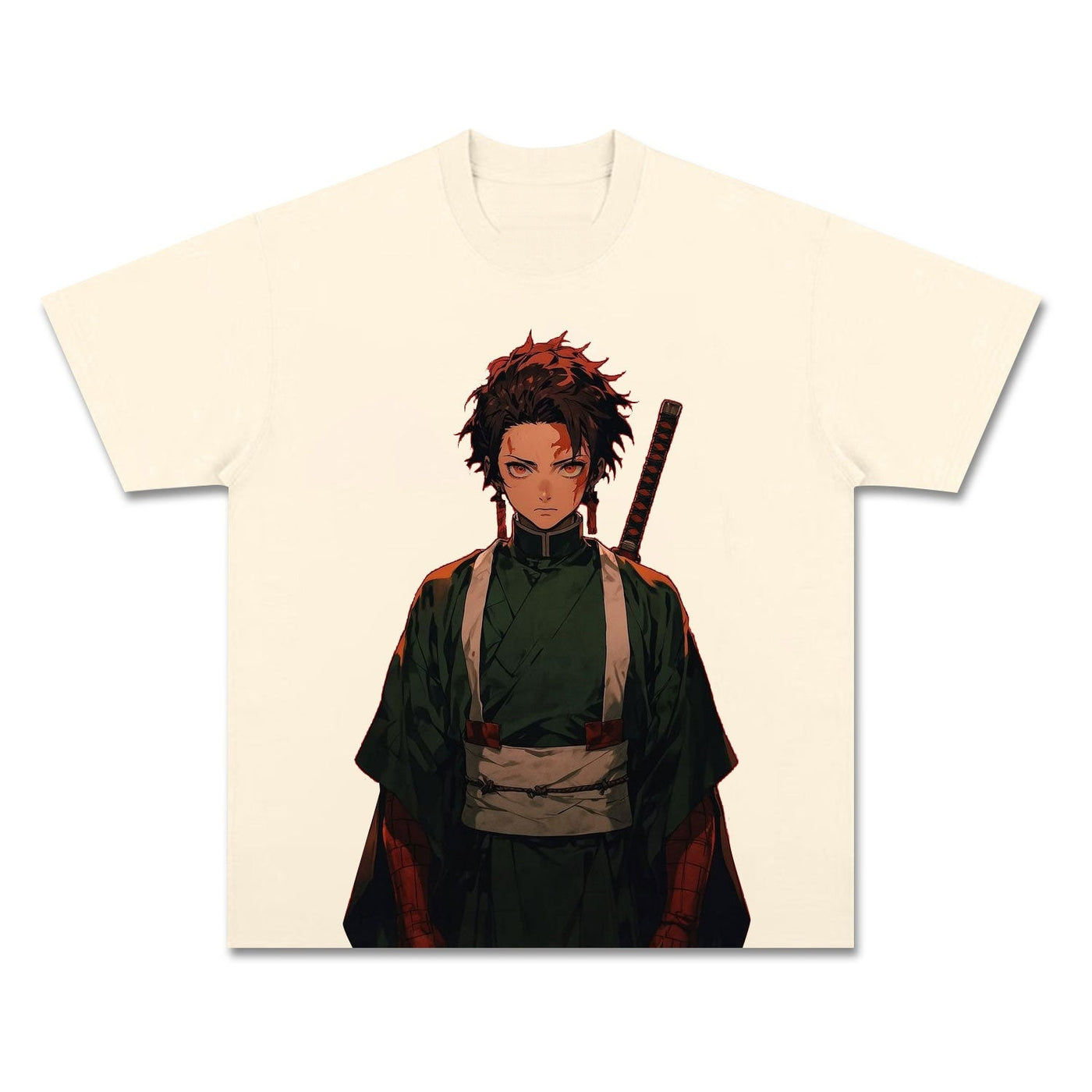 Anime Graphic Demon Slayer Front-Print Heavyweight Graphic T-Shirt — product image 1