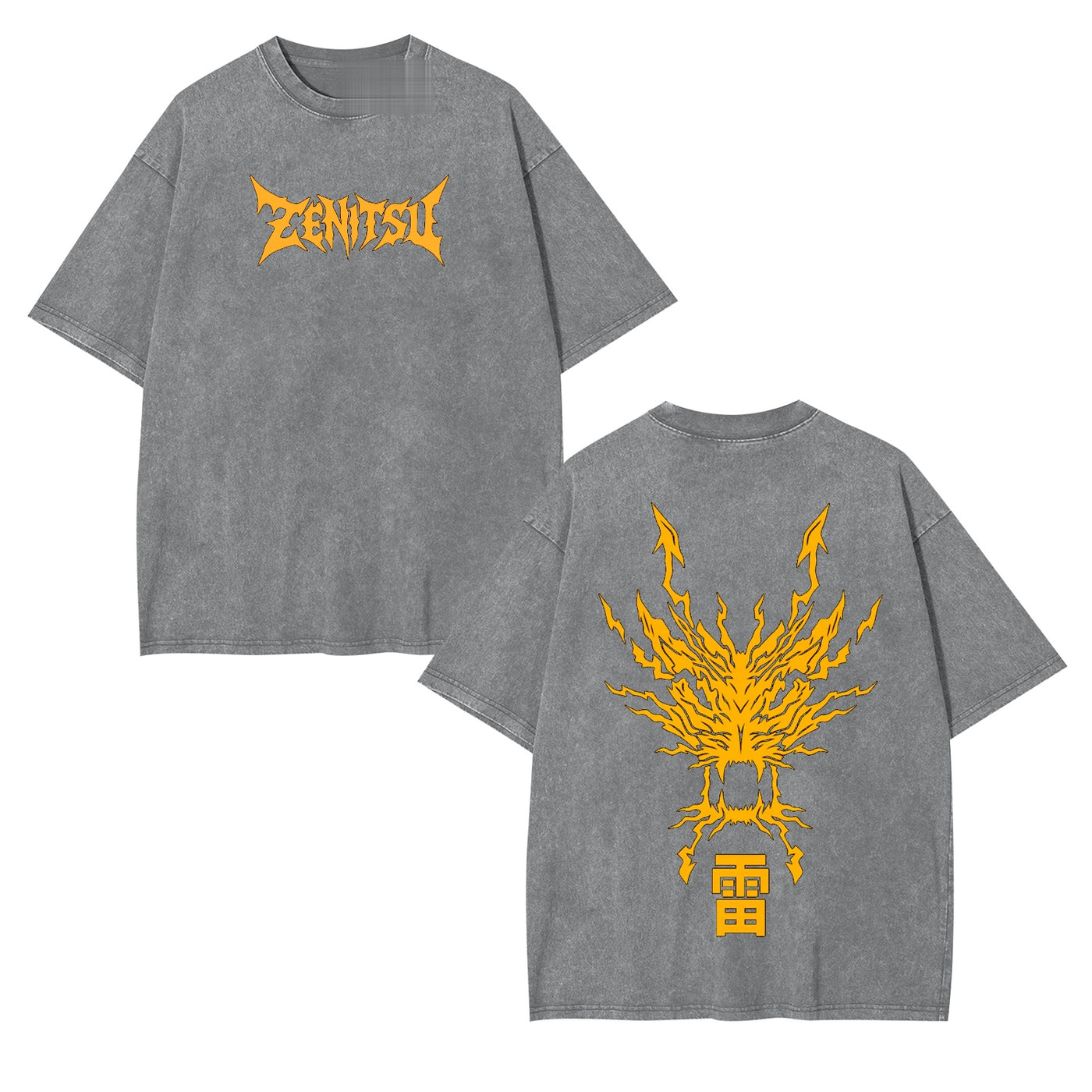 Zenitsu Agatsuma Demon Slayer Vintage Heavyweight Graphic T-Shirt — product image 1