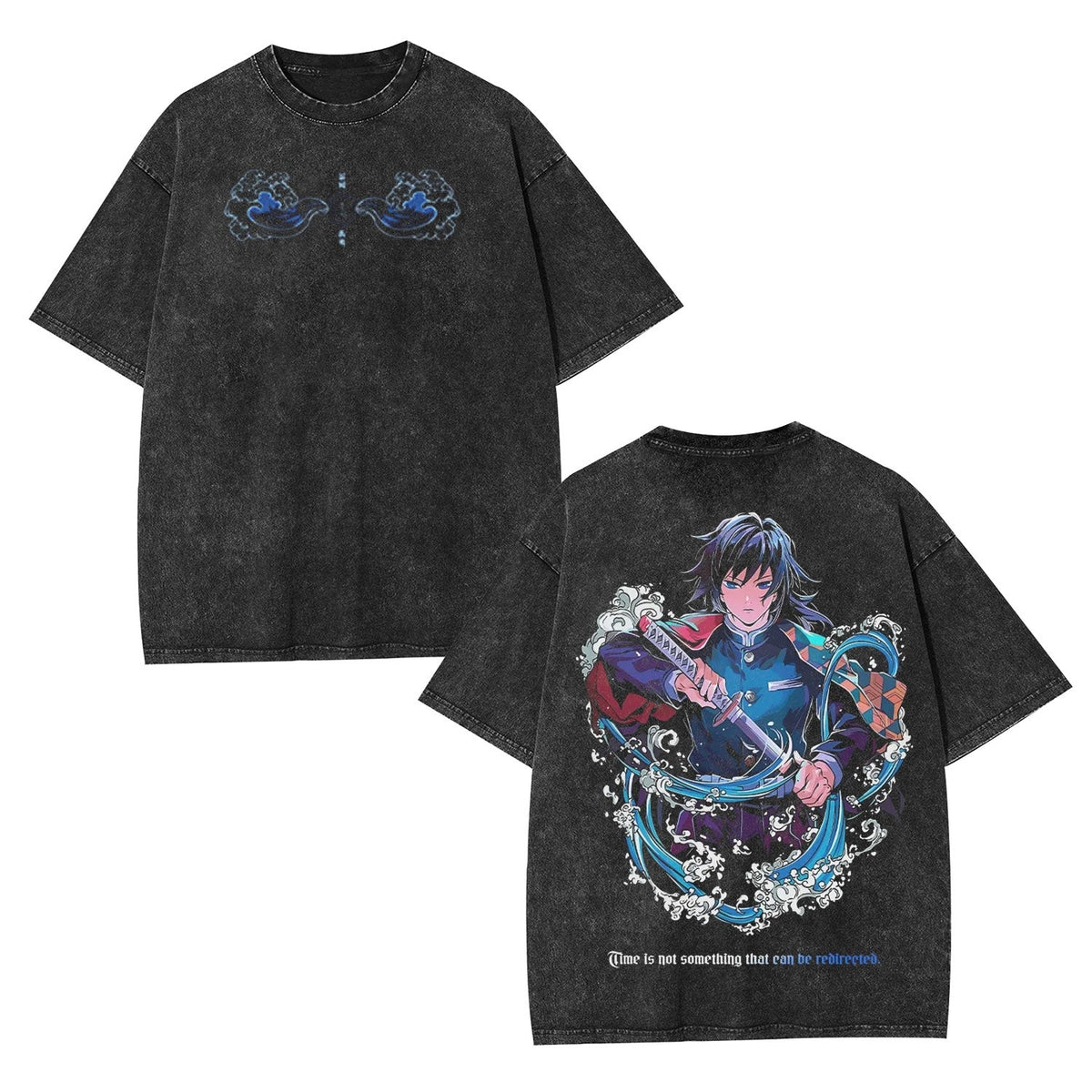 Giyu Tomioka Demon Slayer Vintage Heavyweight Graphic T-Shirt — product image 1