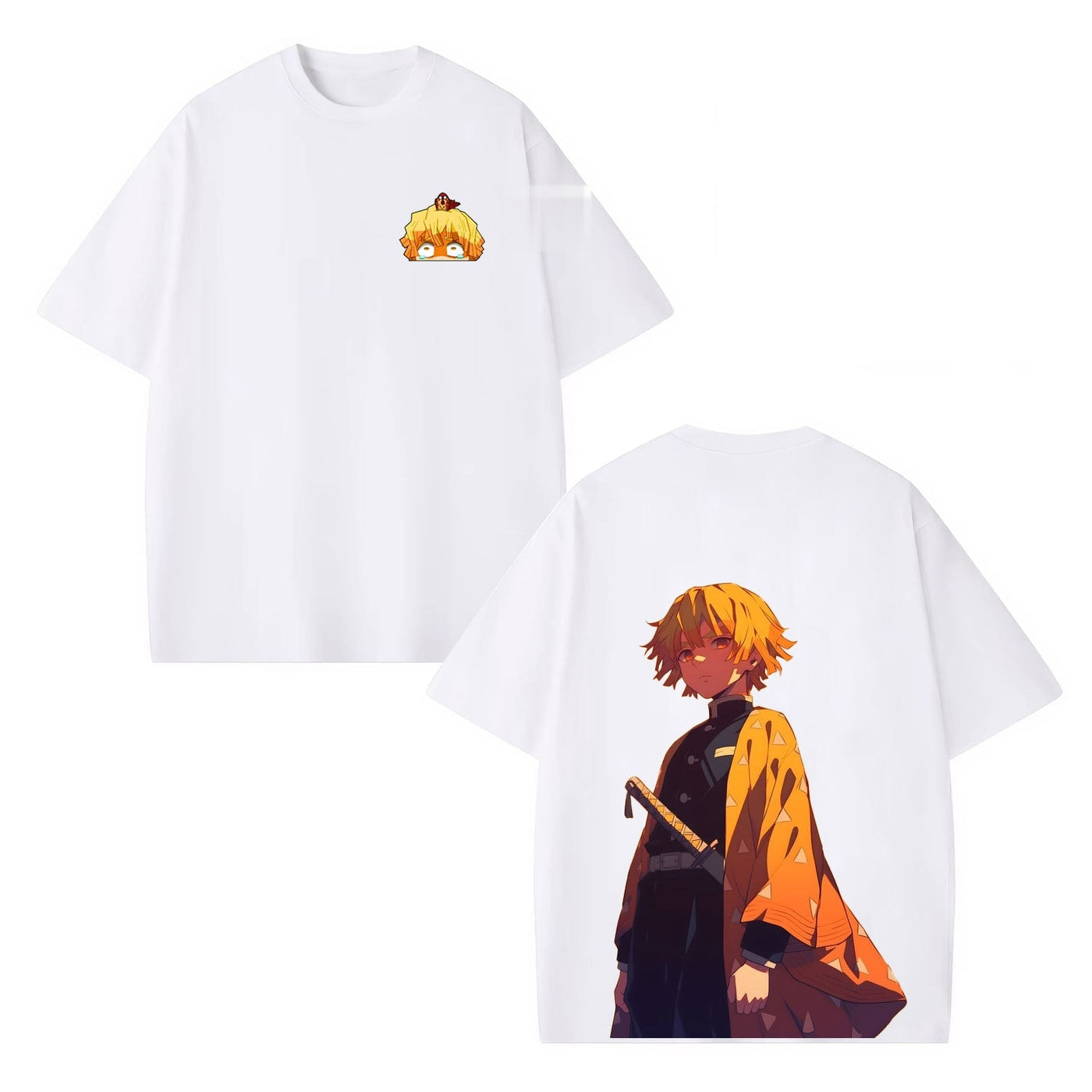 Zenitsu Agatsuma Demon Slayer Vintage Heavyweight Graphic T-Shirt — product image 1