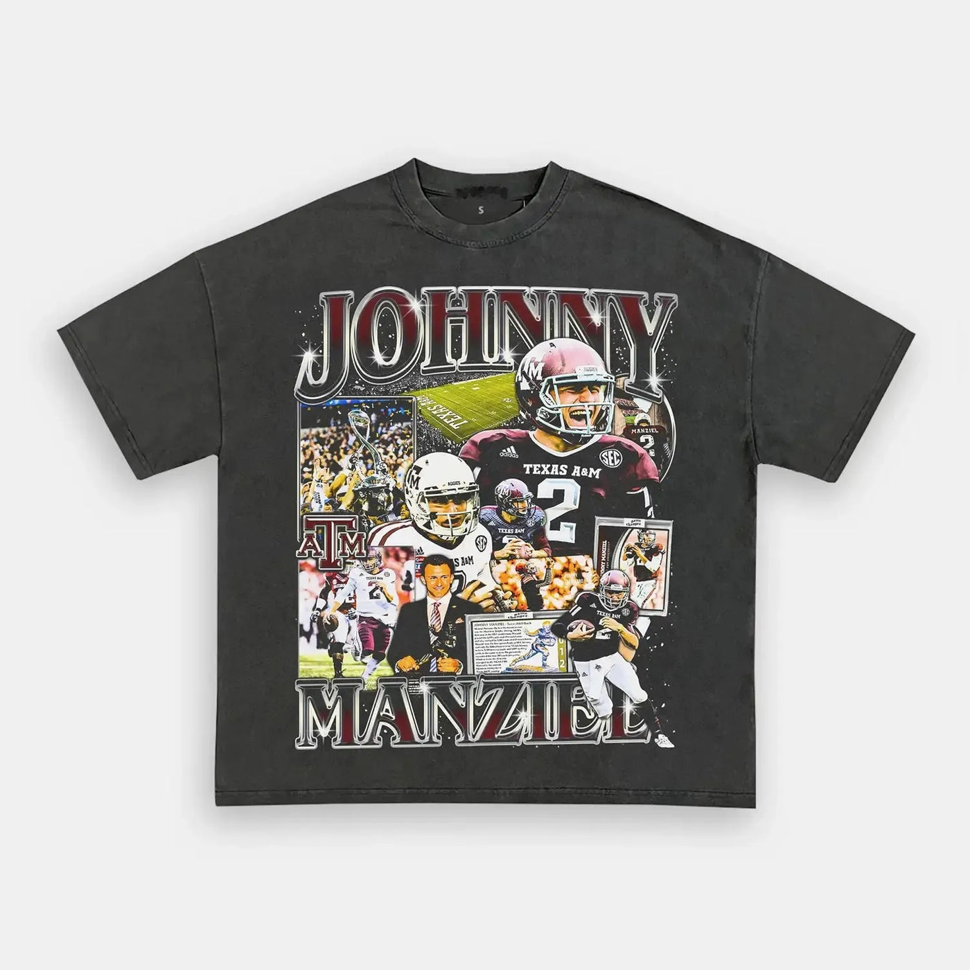 Johnny Manziel Johnny Football Vintage Heavyweight Graphic T-Shirt — product image 2