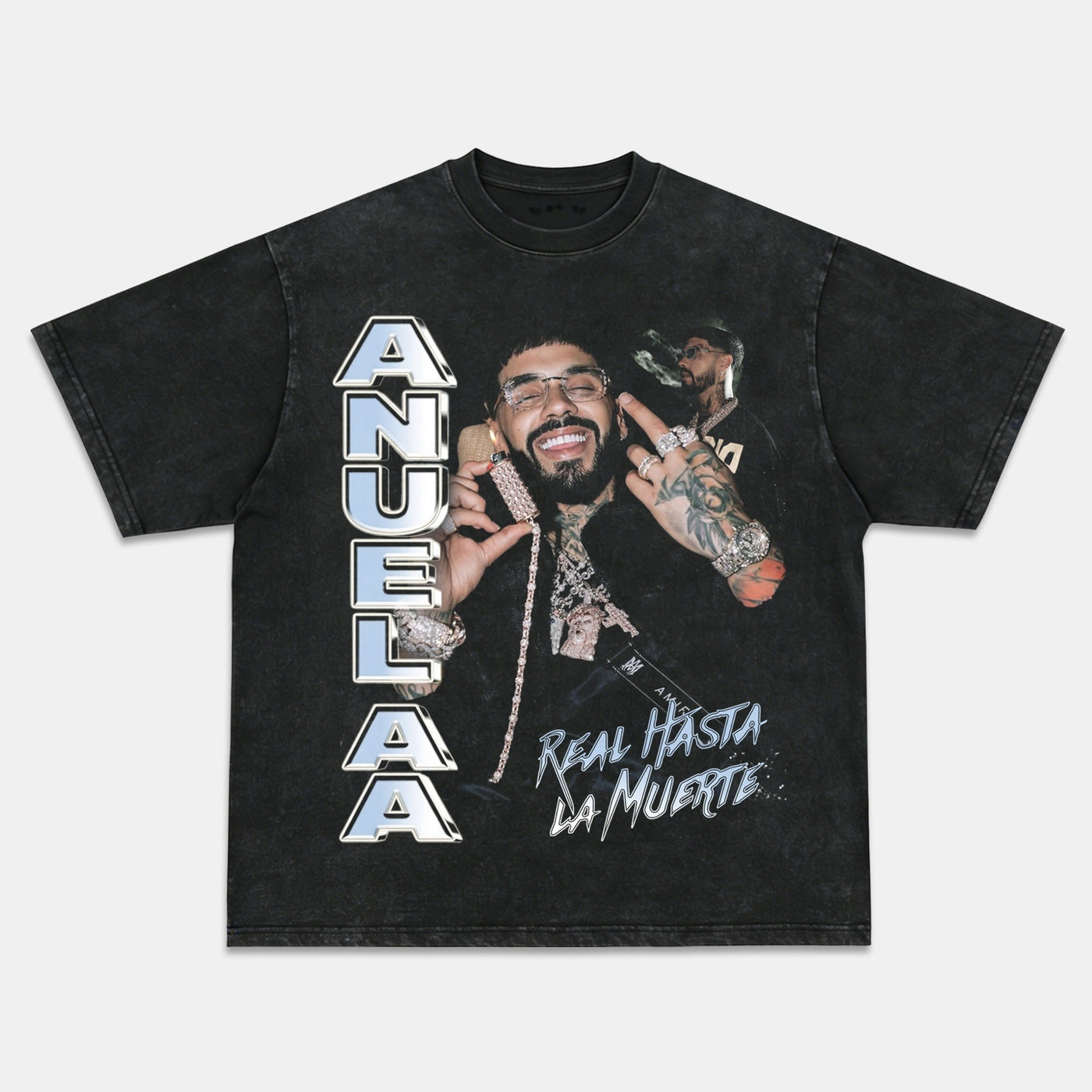 Anuel AA Real Hasta La Muerte Graphic Tee — product image 2