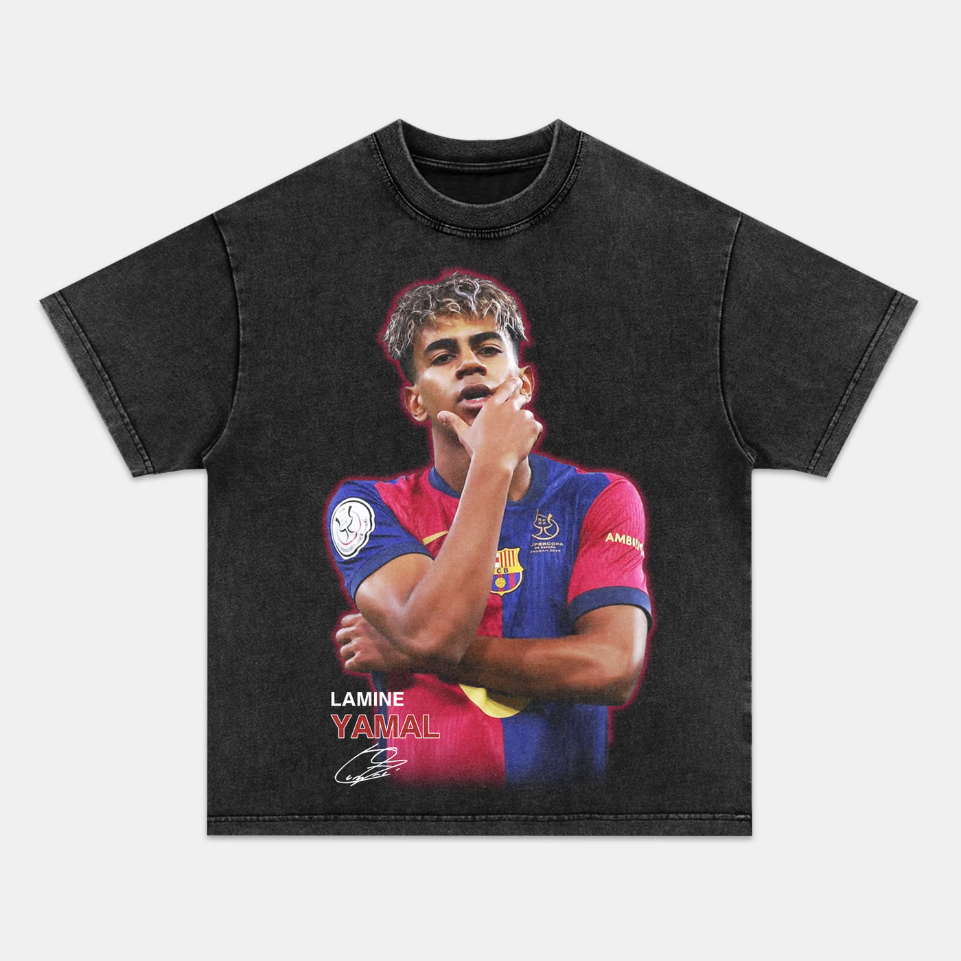 Lamine Yamal & Nico Williams Spain Vintage Graphic Tee — product image 2