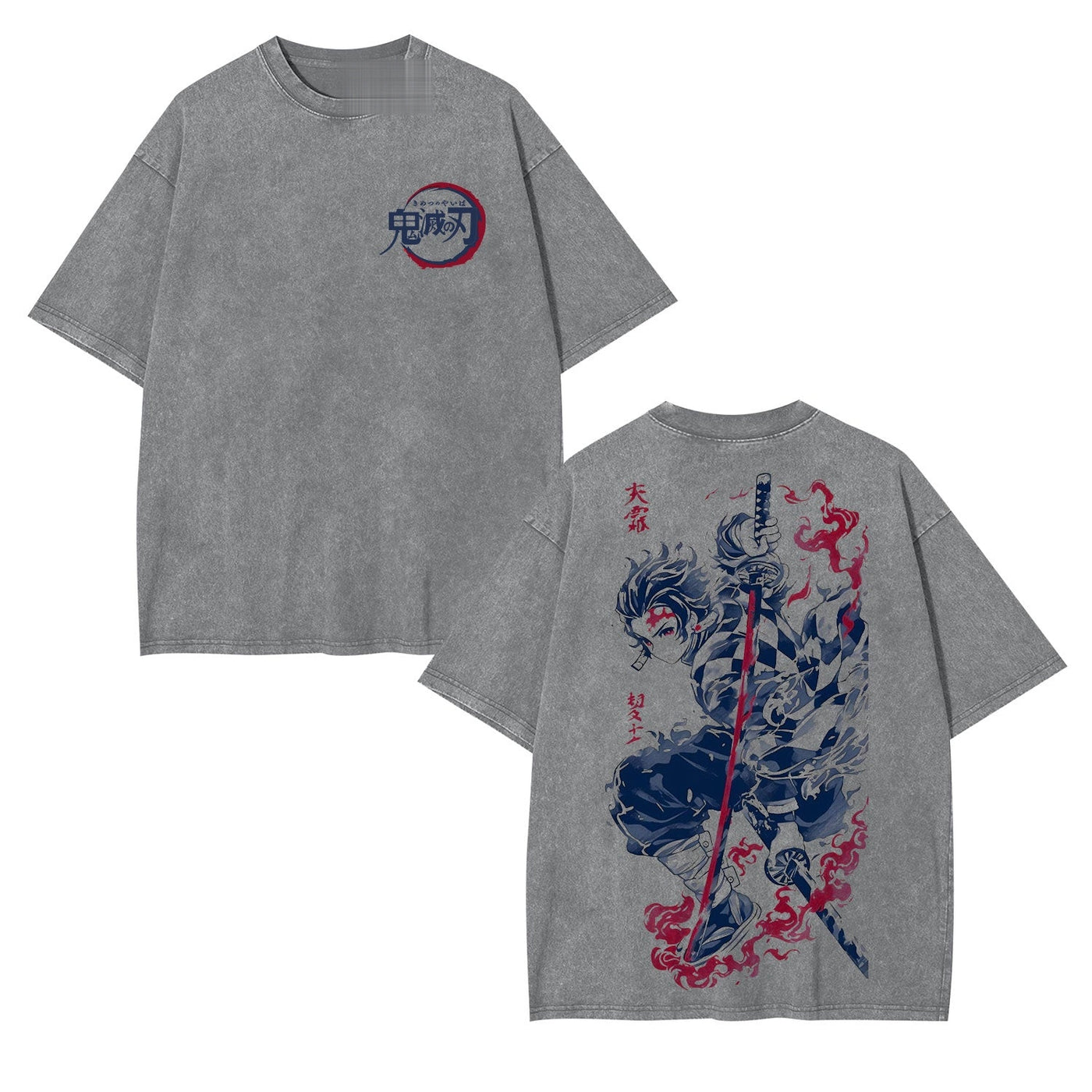 Tanjiro Demon Slayer Oversized Graphic Tee — product image 2
