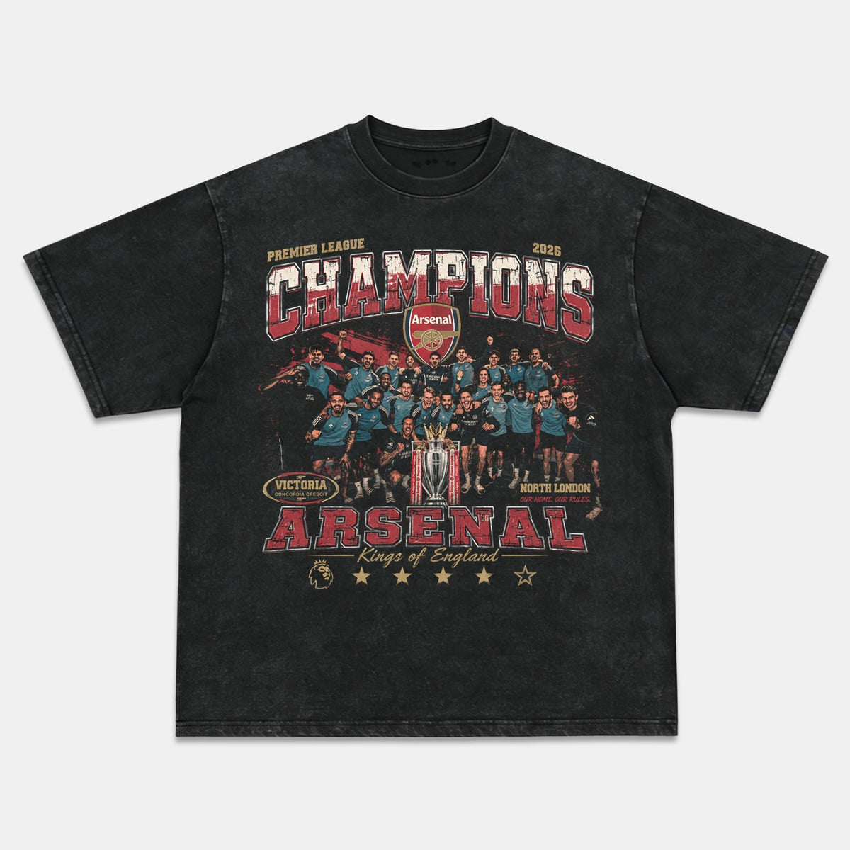 Arsenal FC Vintage Soccer Graphic Tee — product image 2