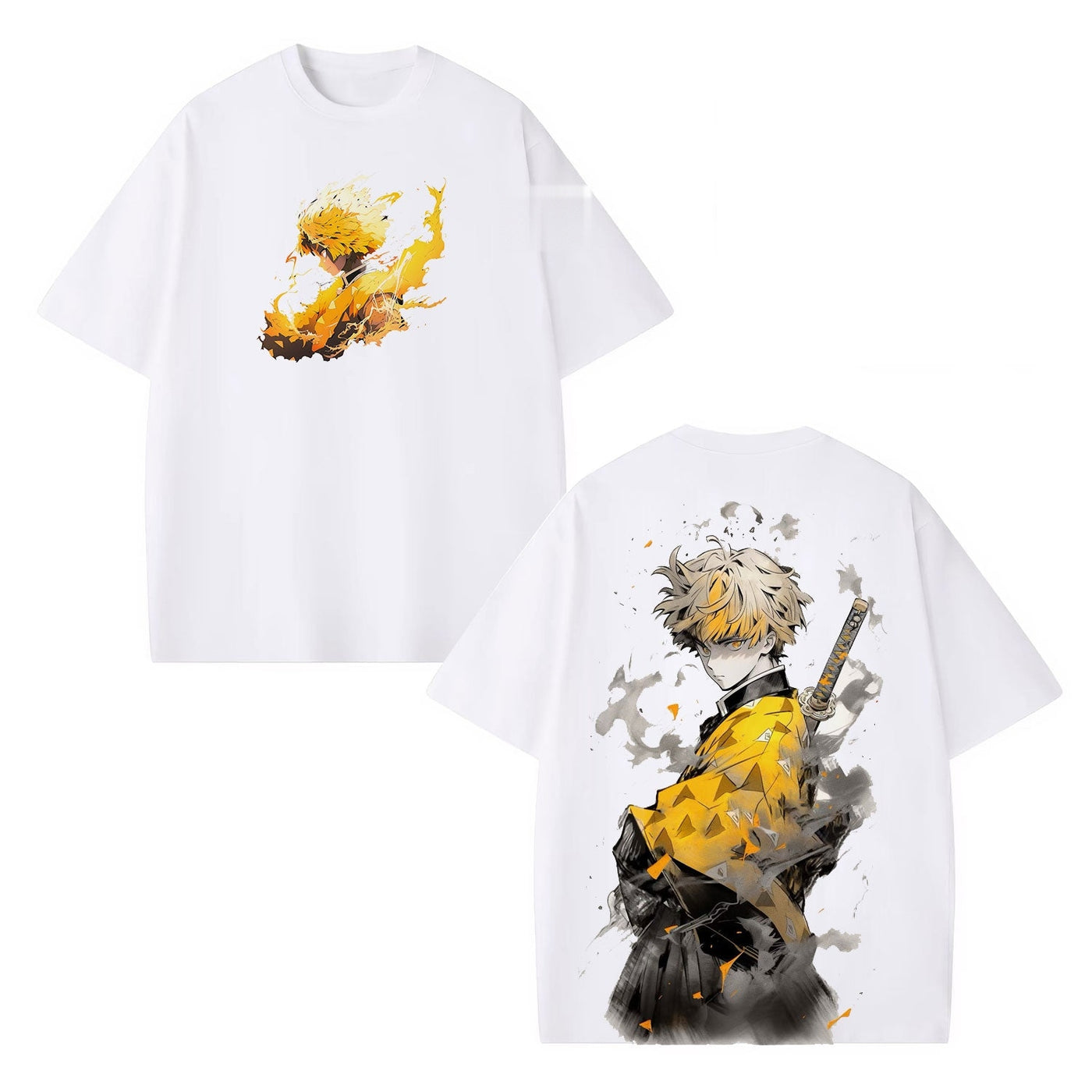 Zenitsu Agatsuma Demon Slayer Vintage Heavyweight Graphic T-Shirt — product image 2