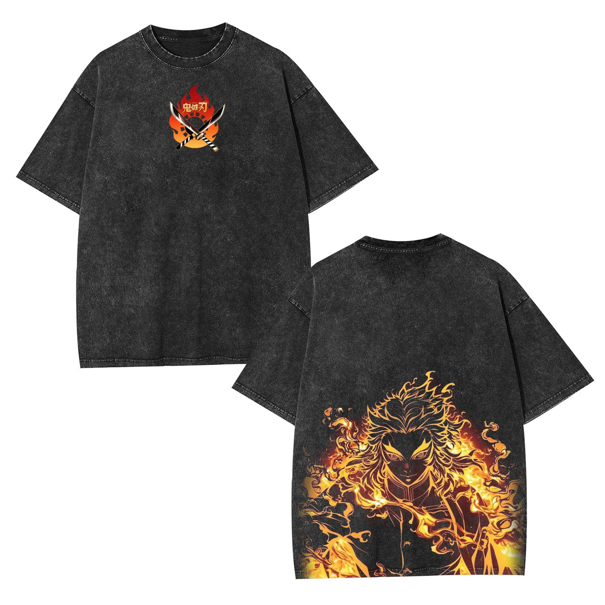 Rengoku Kyojuro Anime Vintage Graphic Tee — product image 2