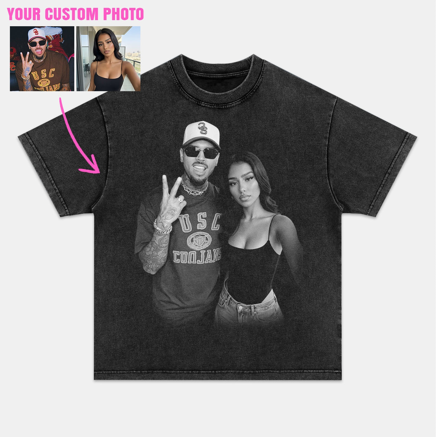 Vintage Singer Custom Graphic Tee — product image 2