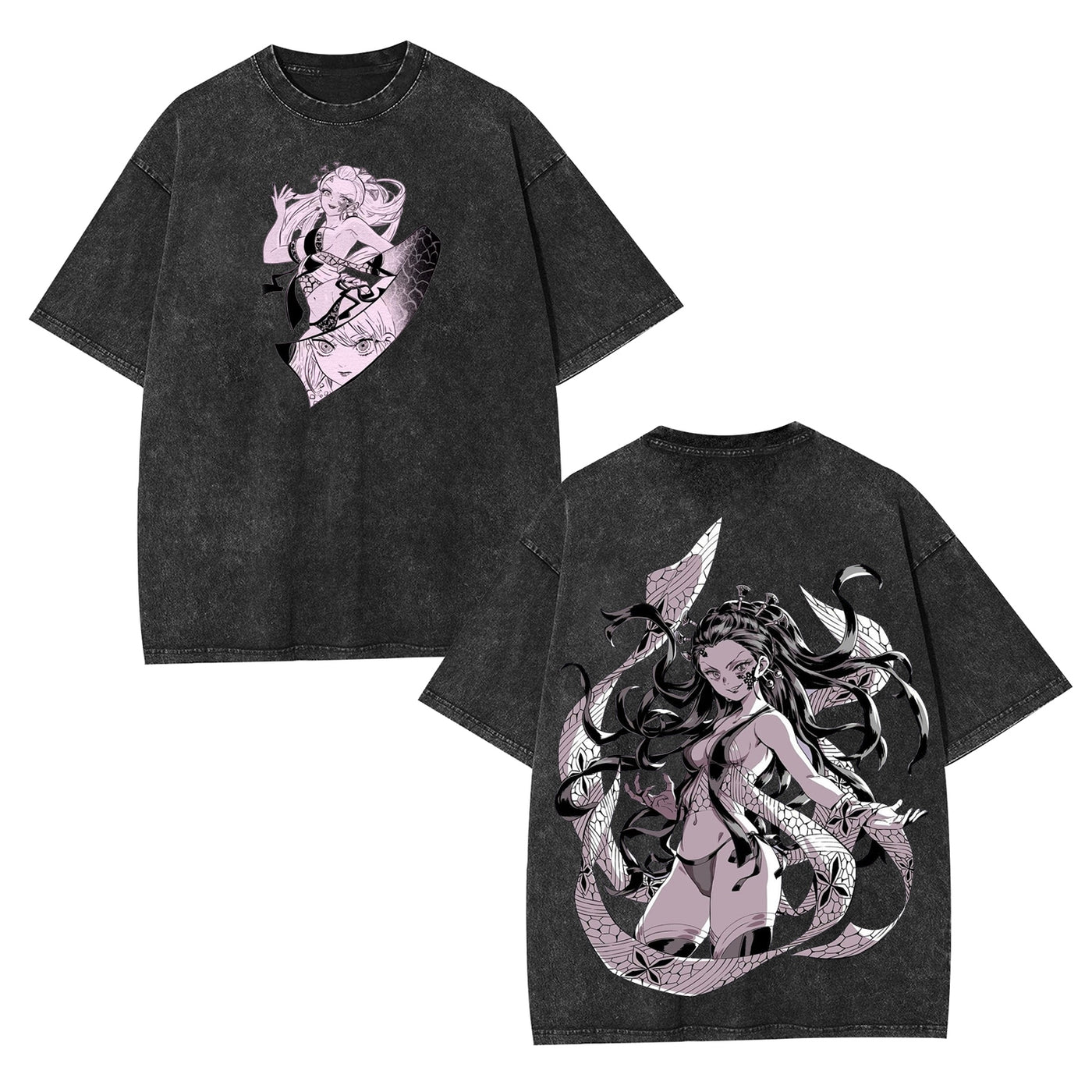 Daki Upper Moon 6 Demon Slayer Vintage Heavyweight Graphic T-Shirt — product image 2