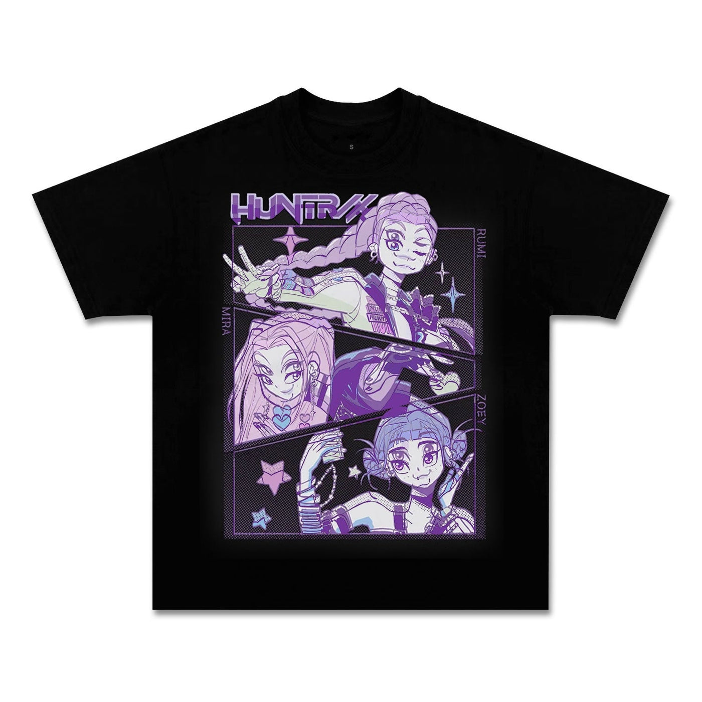 Demon Hunters Anime Demon Slayer Front-Print Heavyweight Graphic T-Shirt — product image 2