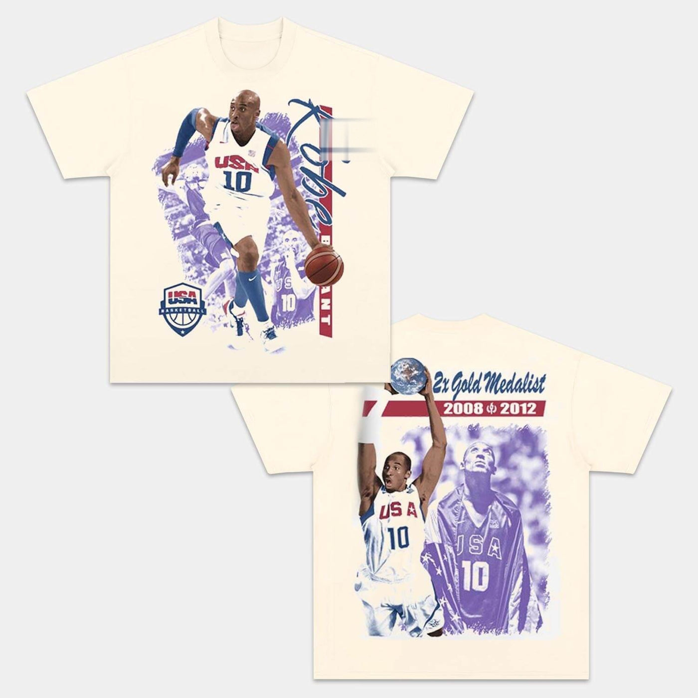 Kobe Bryant USA Redeem Team Vintage Graphic Tee — product image 2