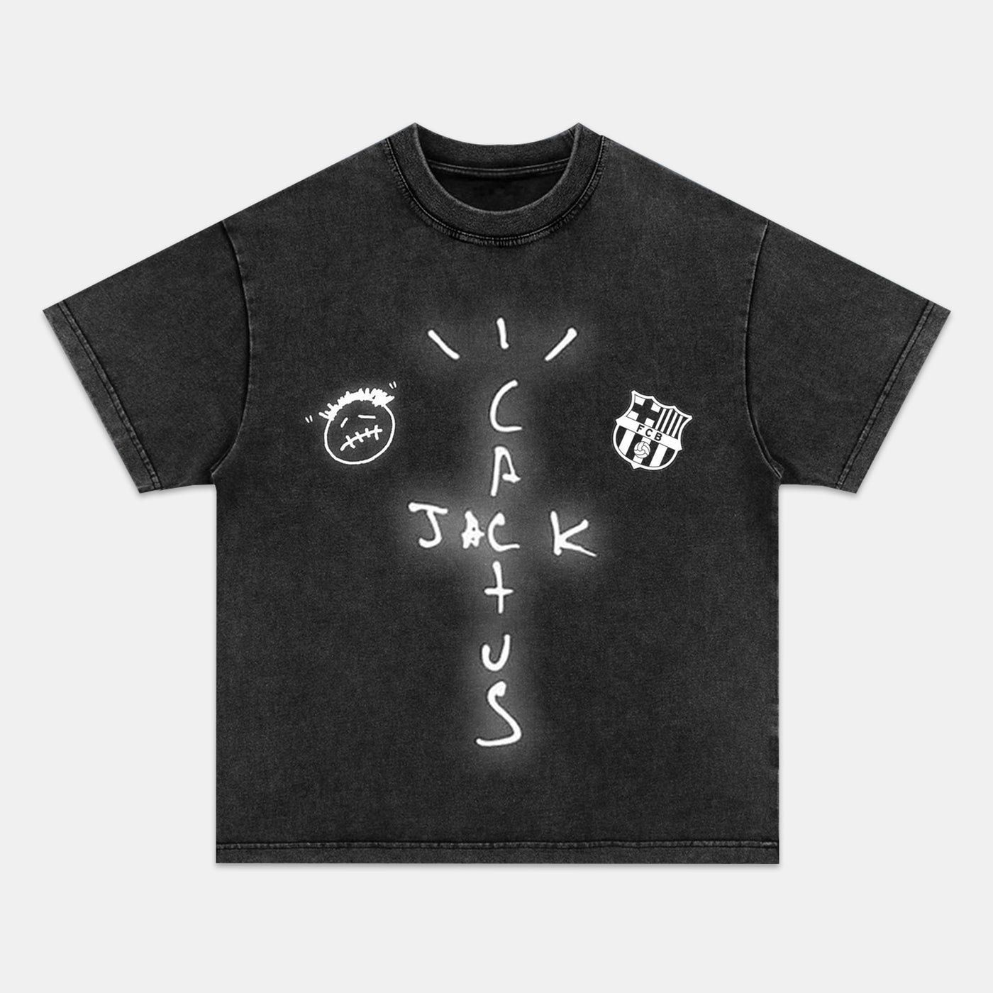 Travis Scott & FC Barcelona Vintage Graphic Tee — product image 2