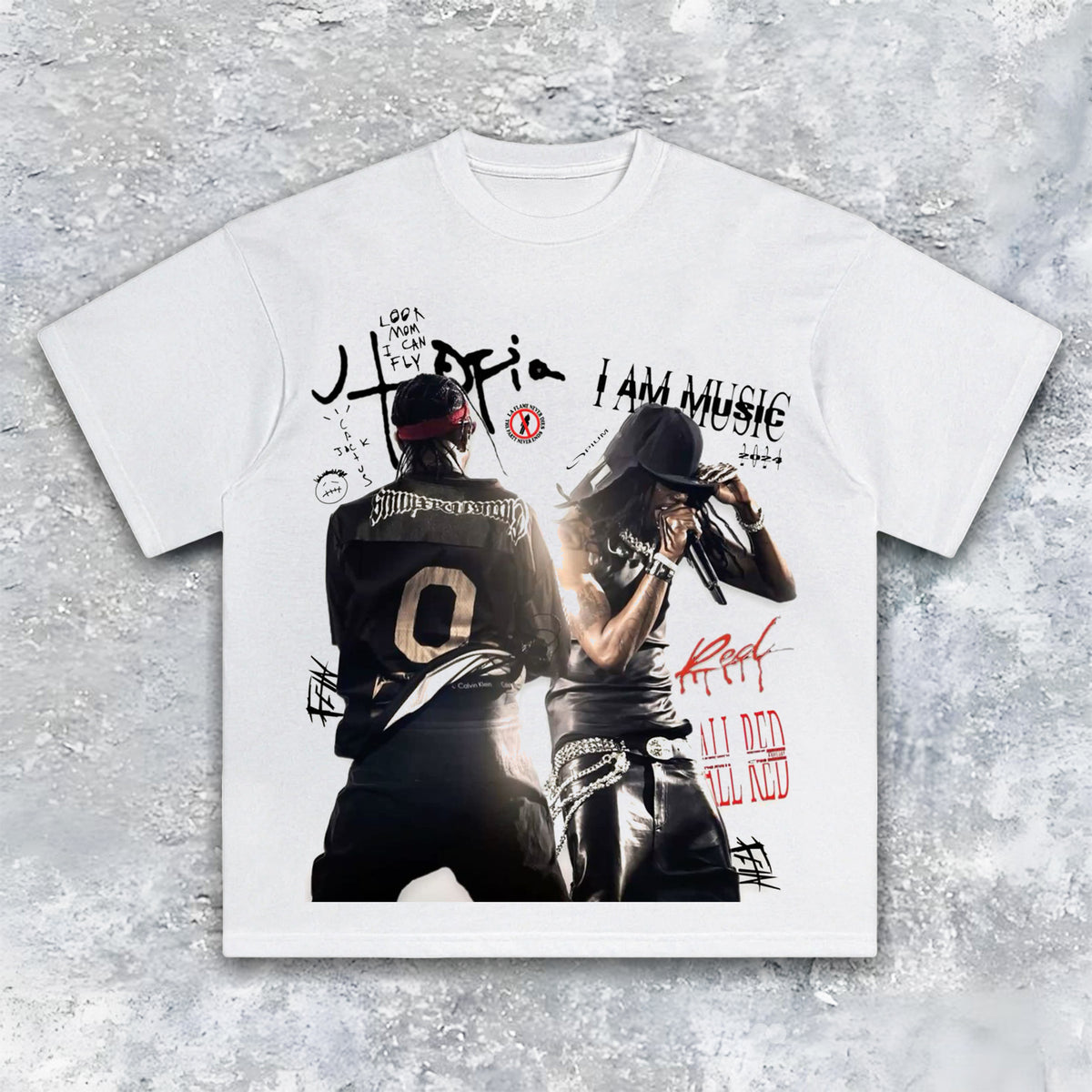Travis Scott & Playboi Carti Retro Graphic Tee — product image 2