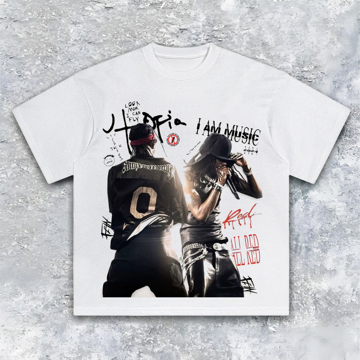Travis Scott & Playboi Carti Retro Graphic Tee — product image 2