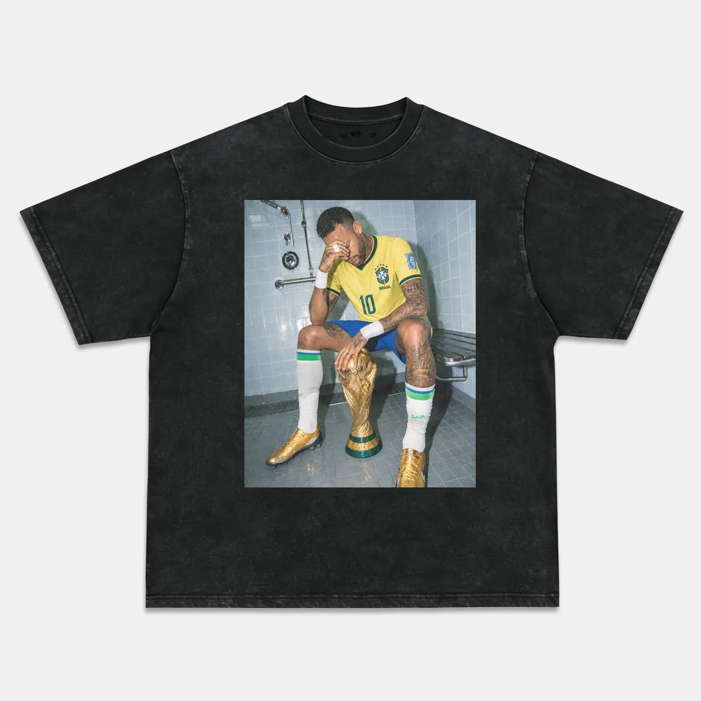 Neymar Jr 'Ousadia e Alegria' Vintage Soccer Graphic Tee — product image 2