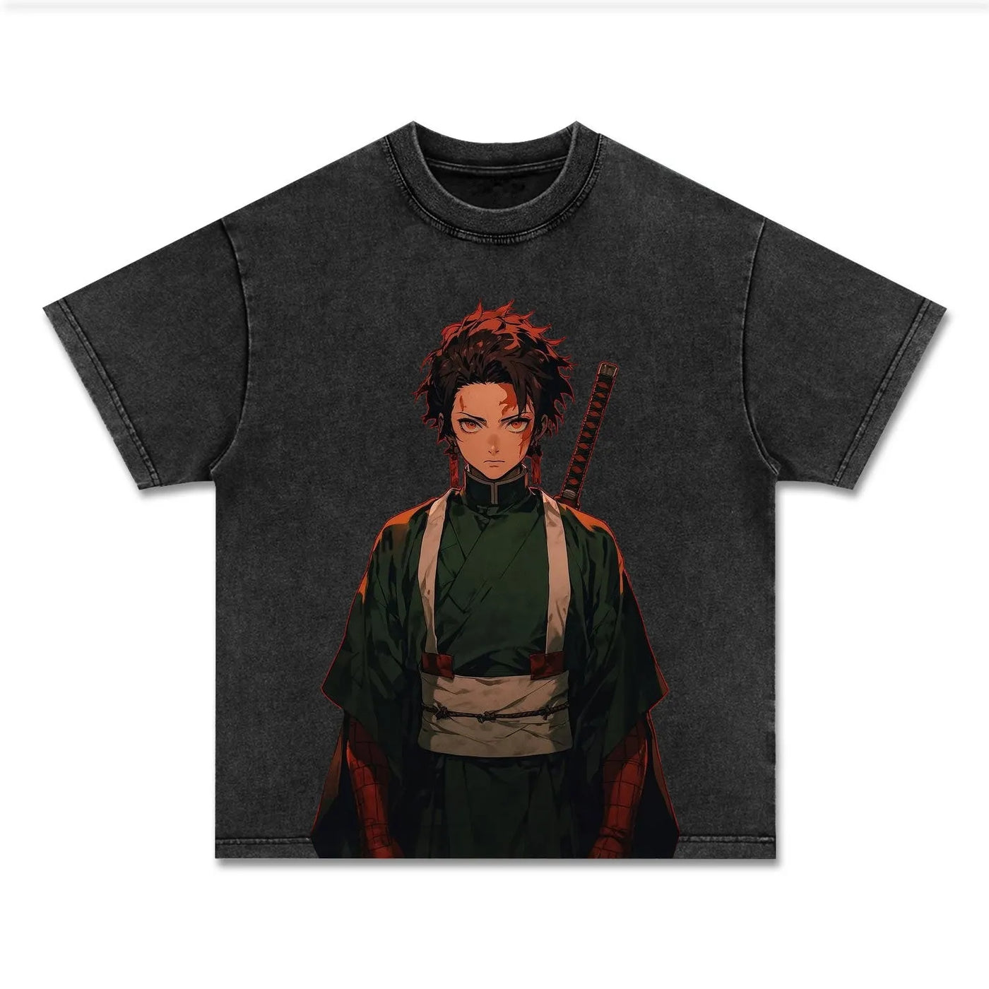 Anime Graphic Demon Slayer Front-Print Heavyweight Graphic T-Shirt — product image 2