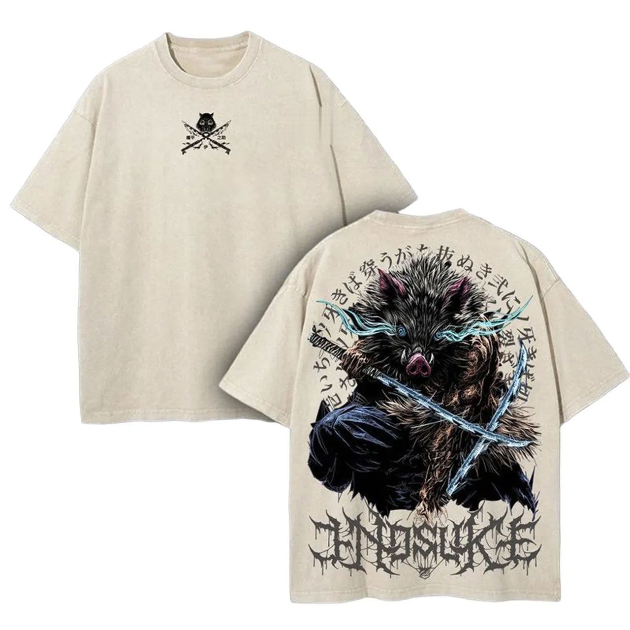 Demon Slayer Unisex Oversized Anime Graphic Tee — product image 2