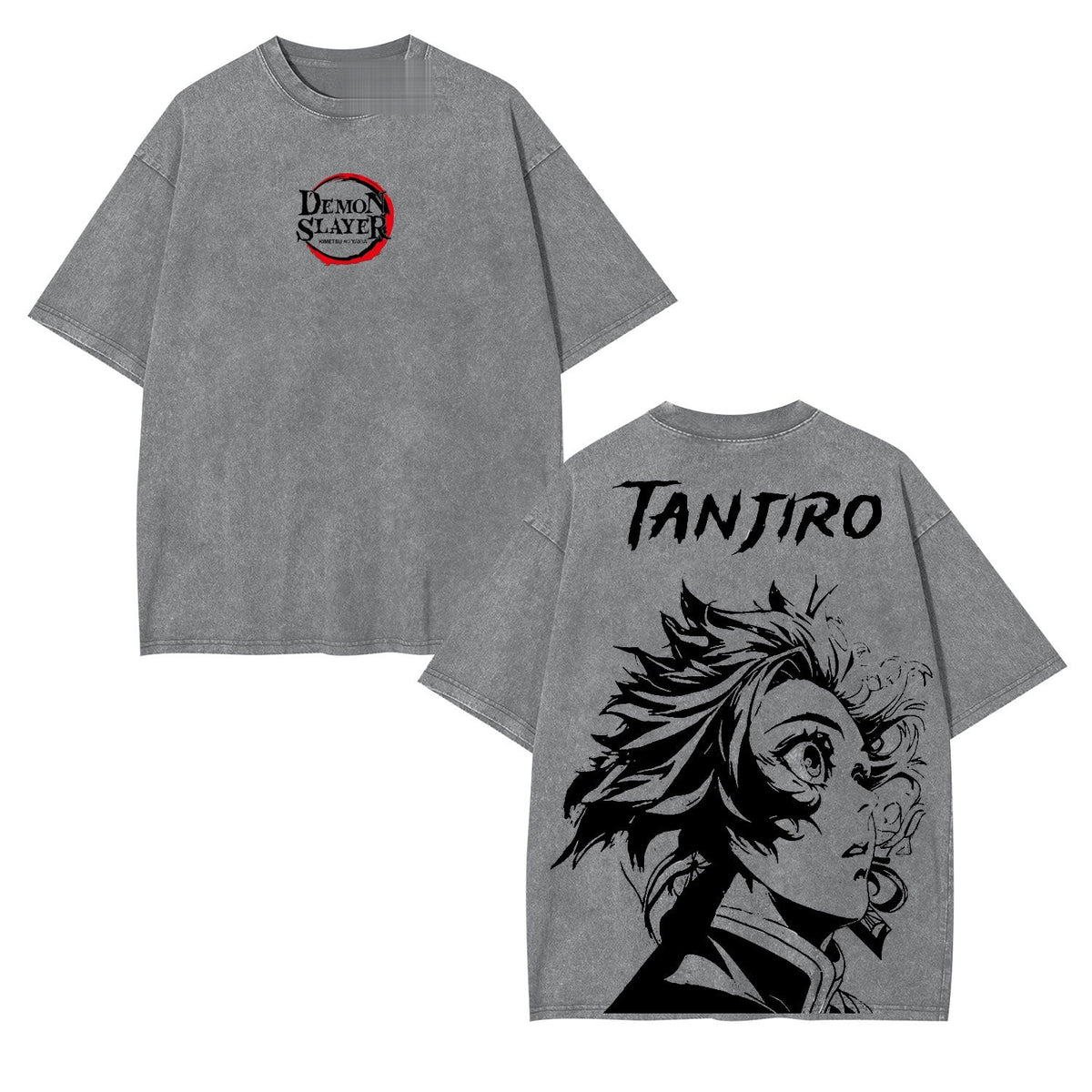 Tanjiro Kamado Demon Slayer Vintage Heavyweight Graphic T-Shirt — product image 2