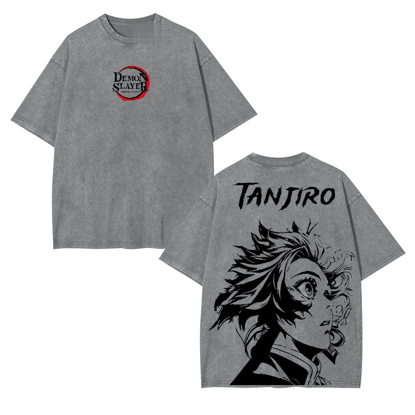 Tanjiro Kamado Demon Slayer Vintage Heavyweight Graphic T-Shirt — product image 2