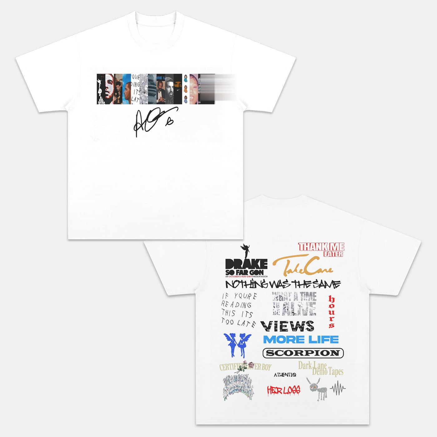 Drake Discography Vintage Graphic Tee — product image 2