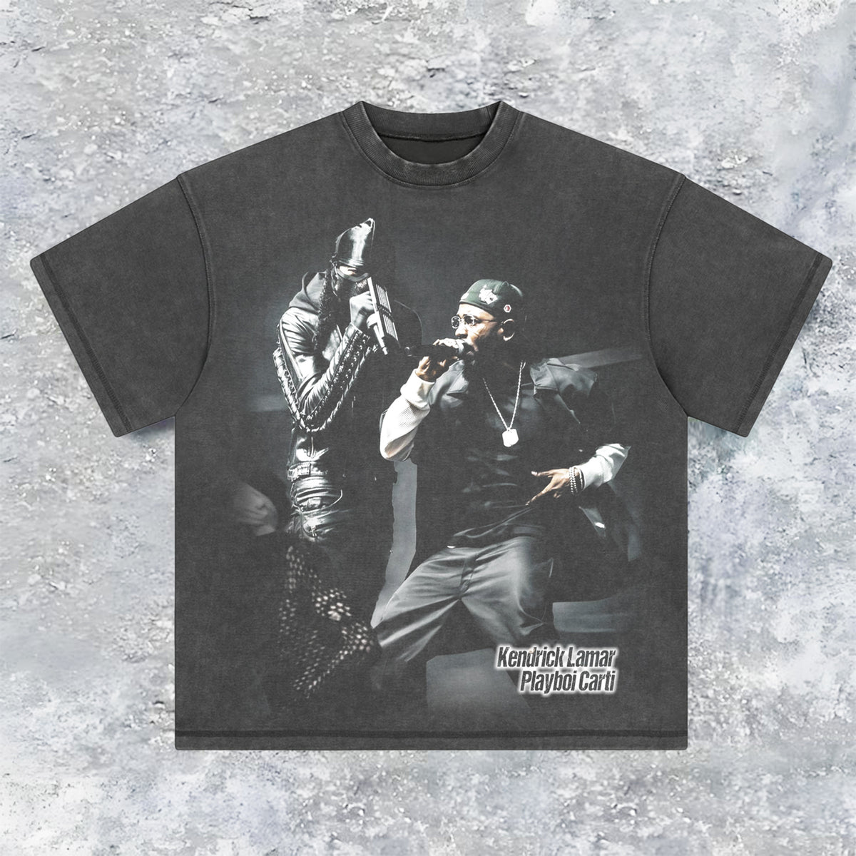 Kendrick Lamar & Playboi Carti West Coast Unity Graphic Tee — product image 2
