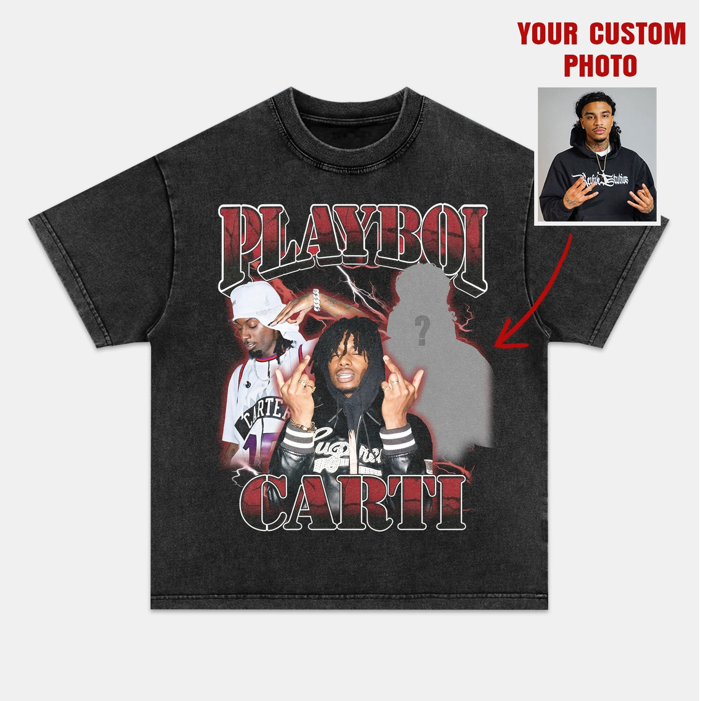 Playboi Carti Custom Graphic Tee — product image 2
