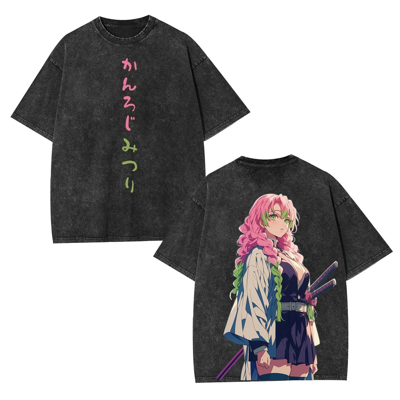Mitsuri Kanroji Demon Slayer Vintage Heavyweight Graphic T-Shirt — product image 2