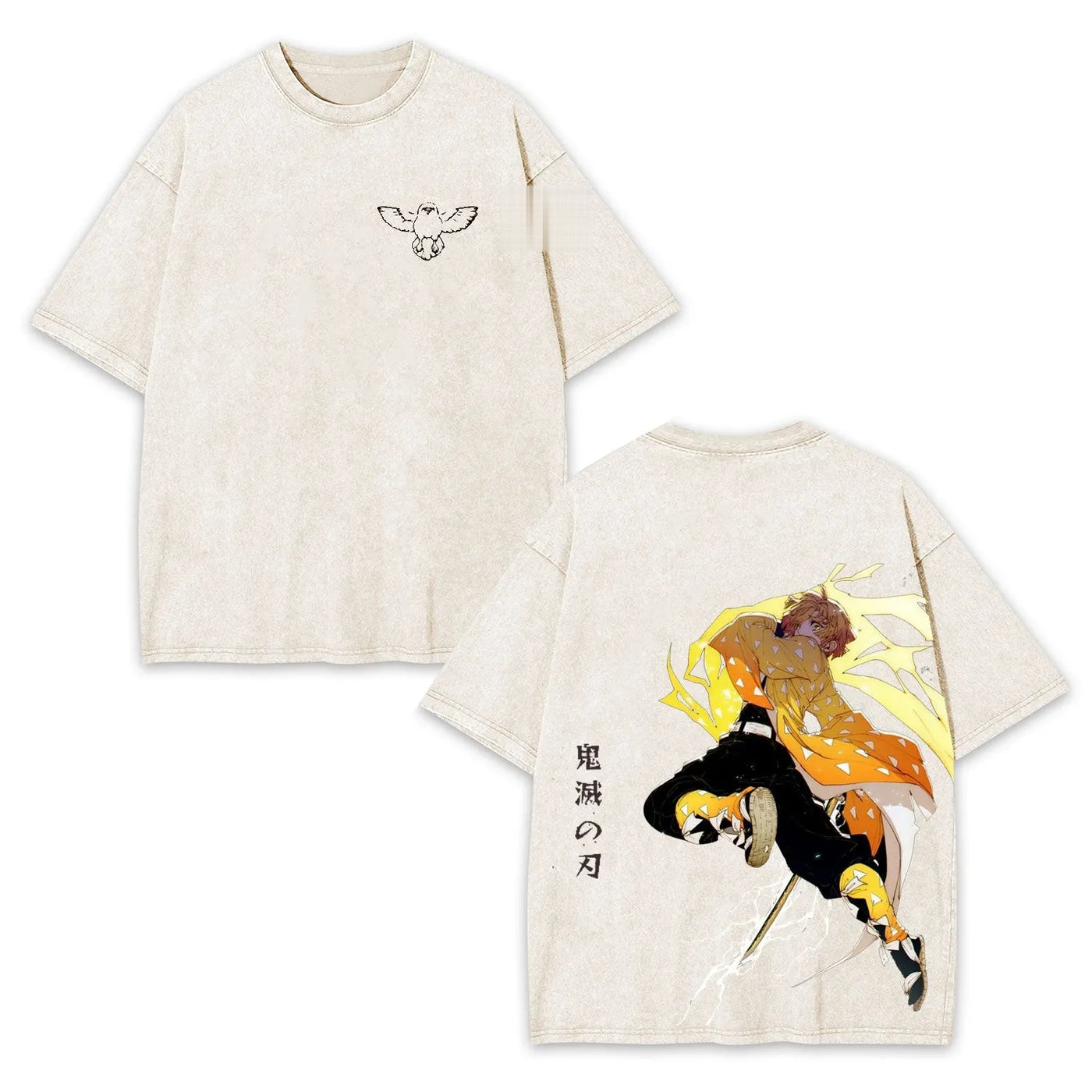 Zenitsu Lightning Blade Demon Slayer Vintage Graphic Tee — product image 2