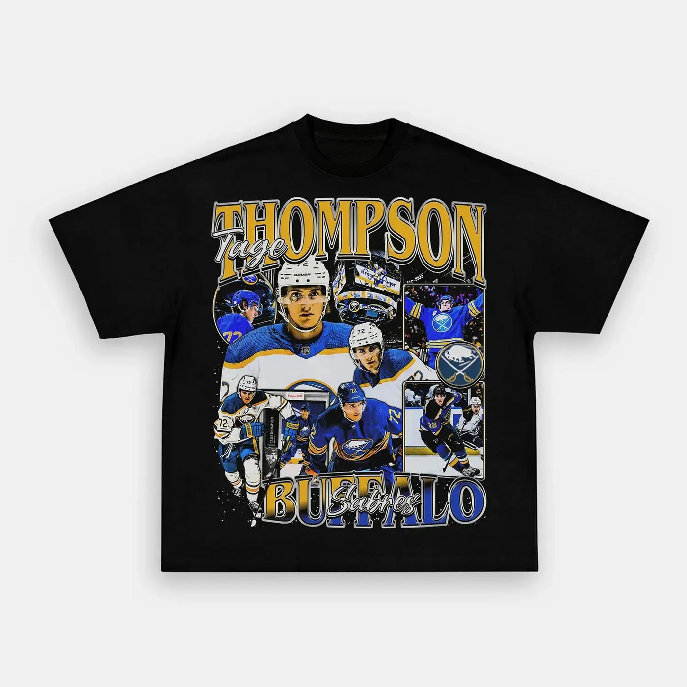 Tage Thompson Buffalo Hockey Vintage Heavyweight Graphic T-Shirt — product image 3