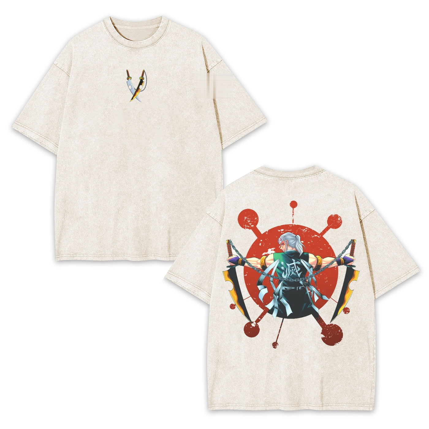 Tengen Uzui Demon Slayer Vintage Oversized Graphic Tee — product image 3