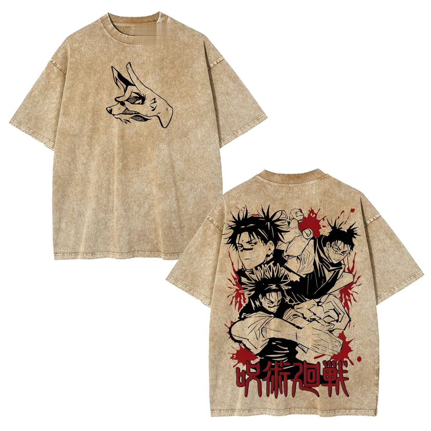 Jujutsu Kaisen Oversized Anime Graphic Tee — product image 3