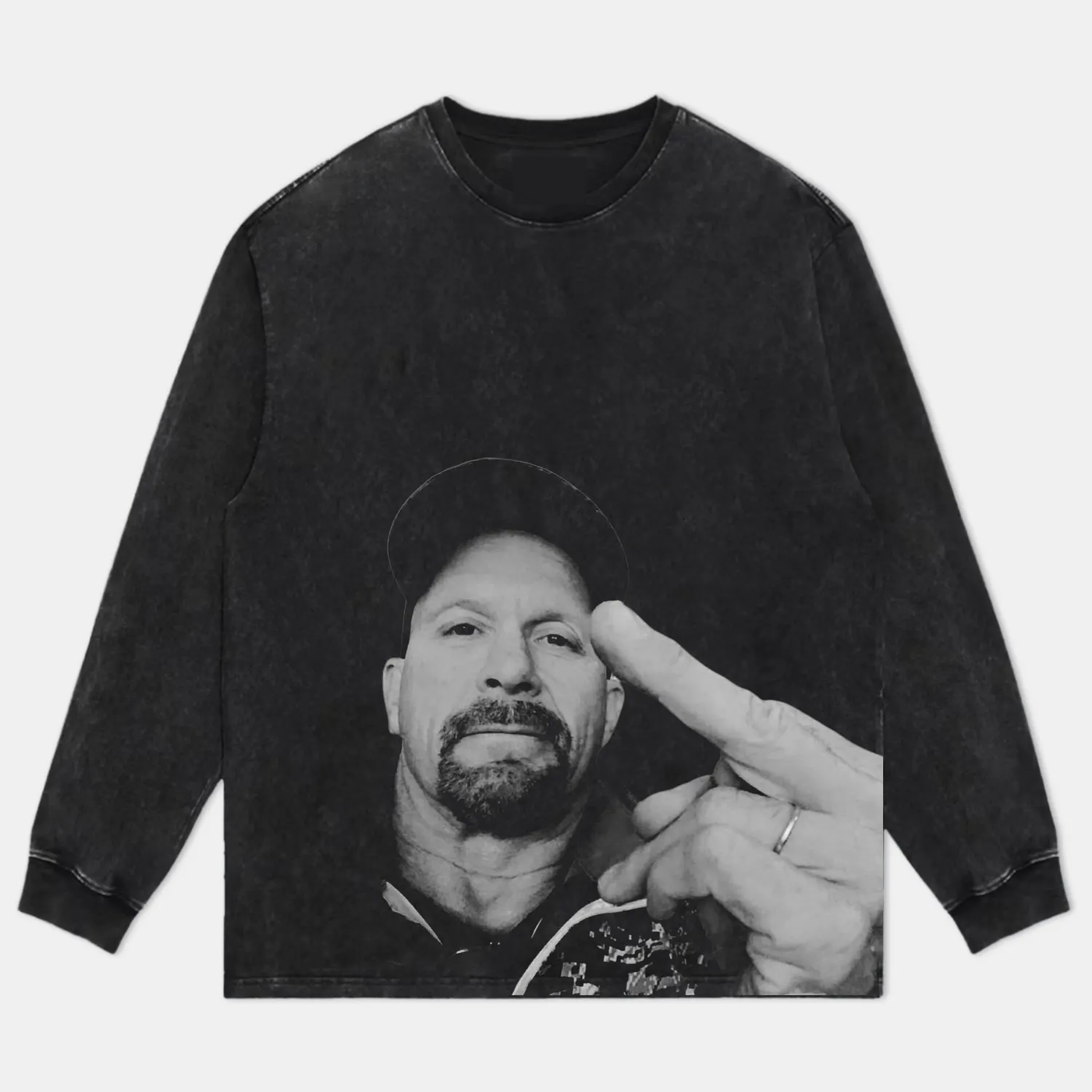 Stone Cold Steve Austin Graphic Long Sleeve T-Shirt — product image 2