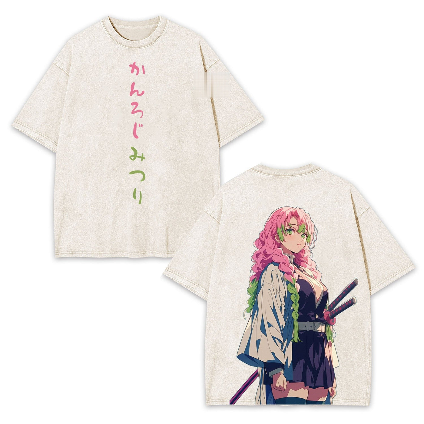 Mitsuri Kanroji Demon Slayer Vintage Heavyweight Graphic T-Shirt — product image 3