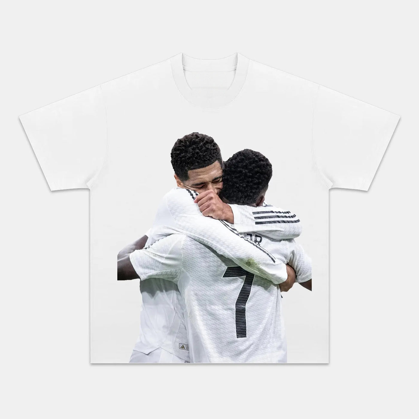 Jude Bellingham & Vinícius Jr Real Madrid Champions Graphic Tee — product image 3