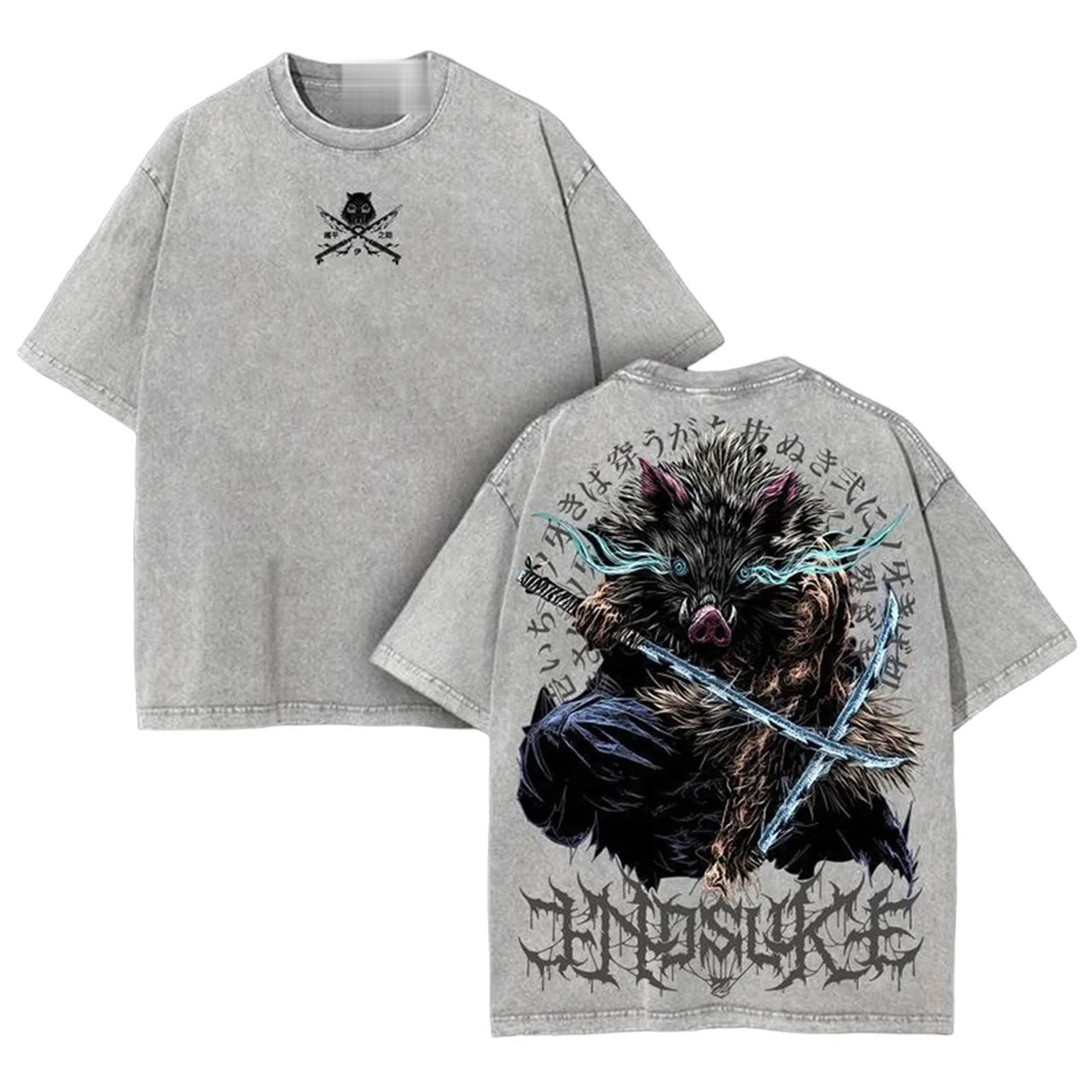 Demon Slayer Unisex Oversized Anime Graphic Tee — product image 3