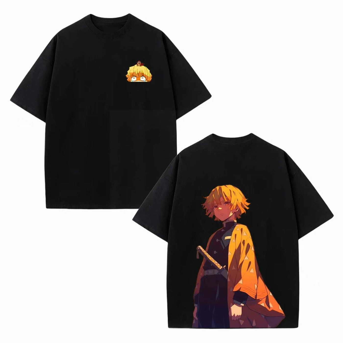 Zenitsu Agatsuma Demon Slayer Vintage Heavyweight Graphic T-Shirt — product image 3