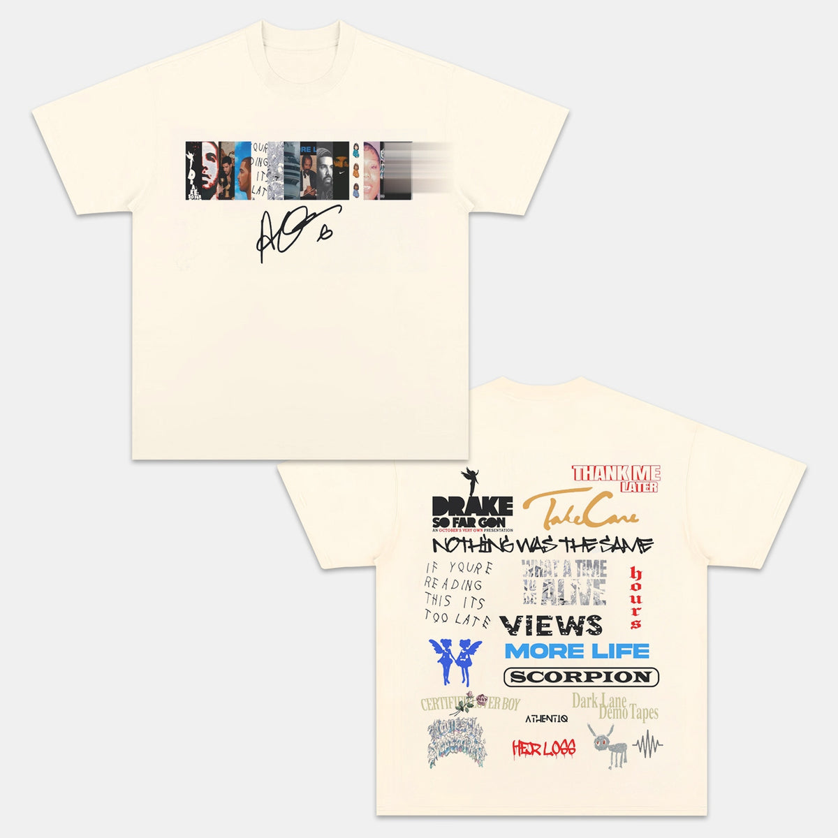 Drake Discography Vintage Graphic Tee — product image 2