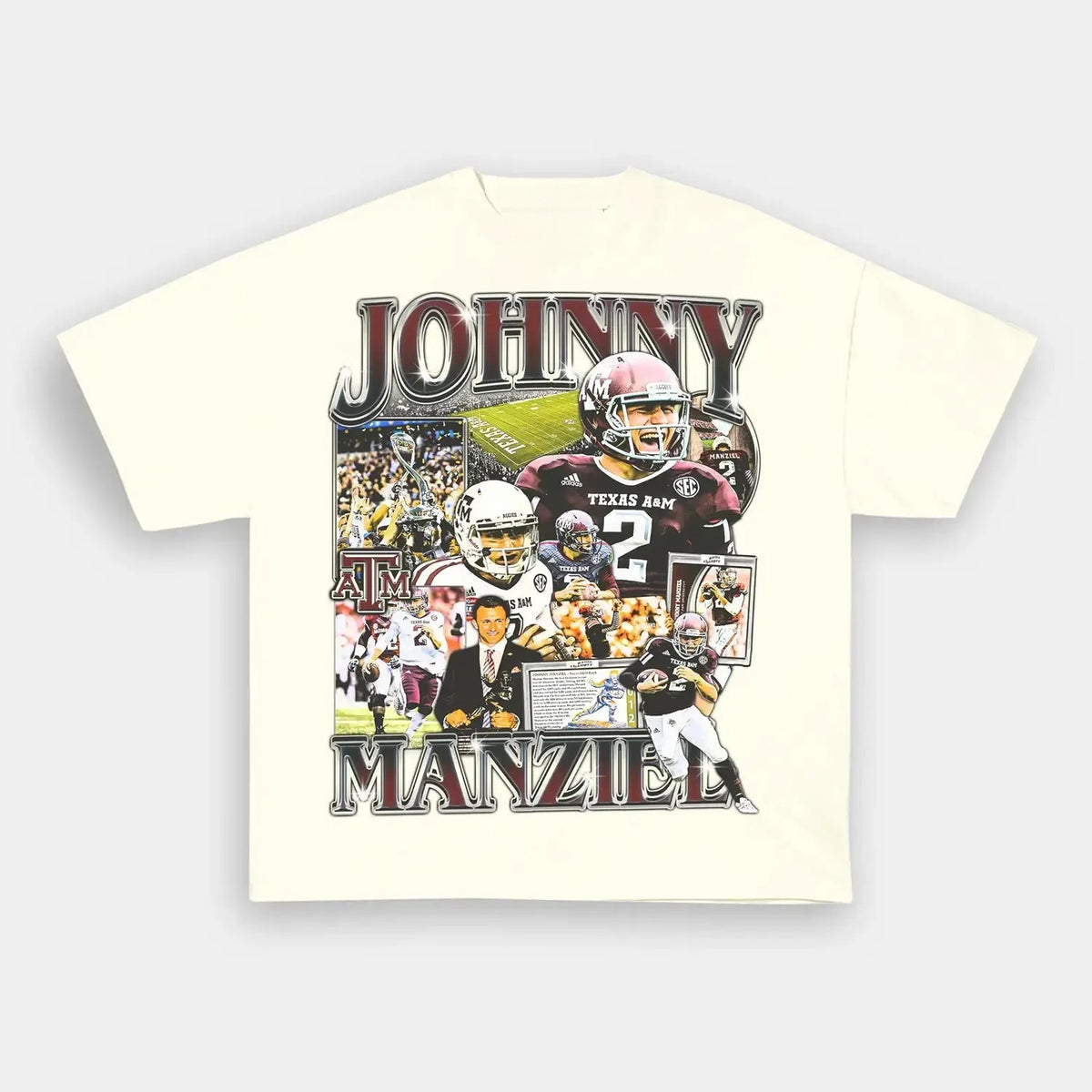 Johnny Manziel Johnny Football Vintage Heavyweight Graphic T-Shirt — product image 3