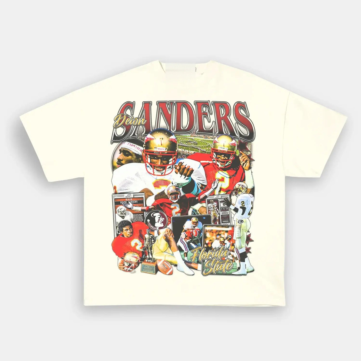 Deion Sanders Prime Time FSU Vintage Graphic Tee — product image 4