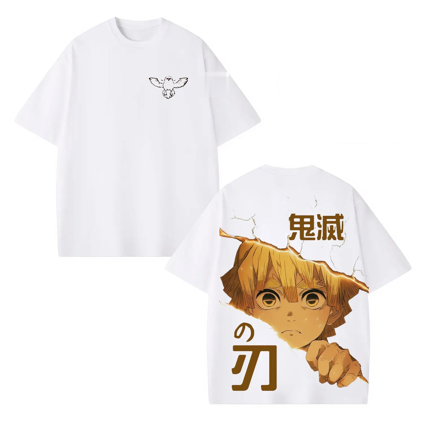 Zenitsu Agatsuma Demon Slayer Vintage Heavyweight Graphic T-Shirt — product image 4